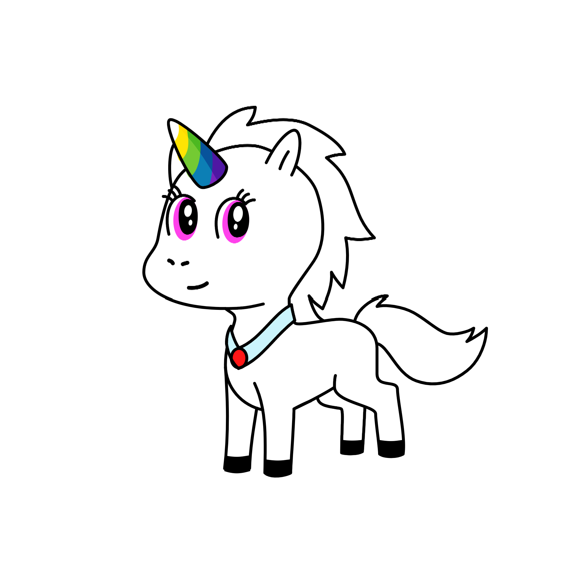 My  younicorn  name  is  pinki. , the unicorn