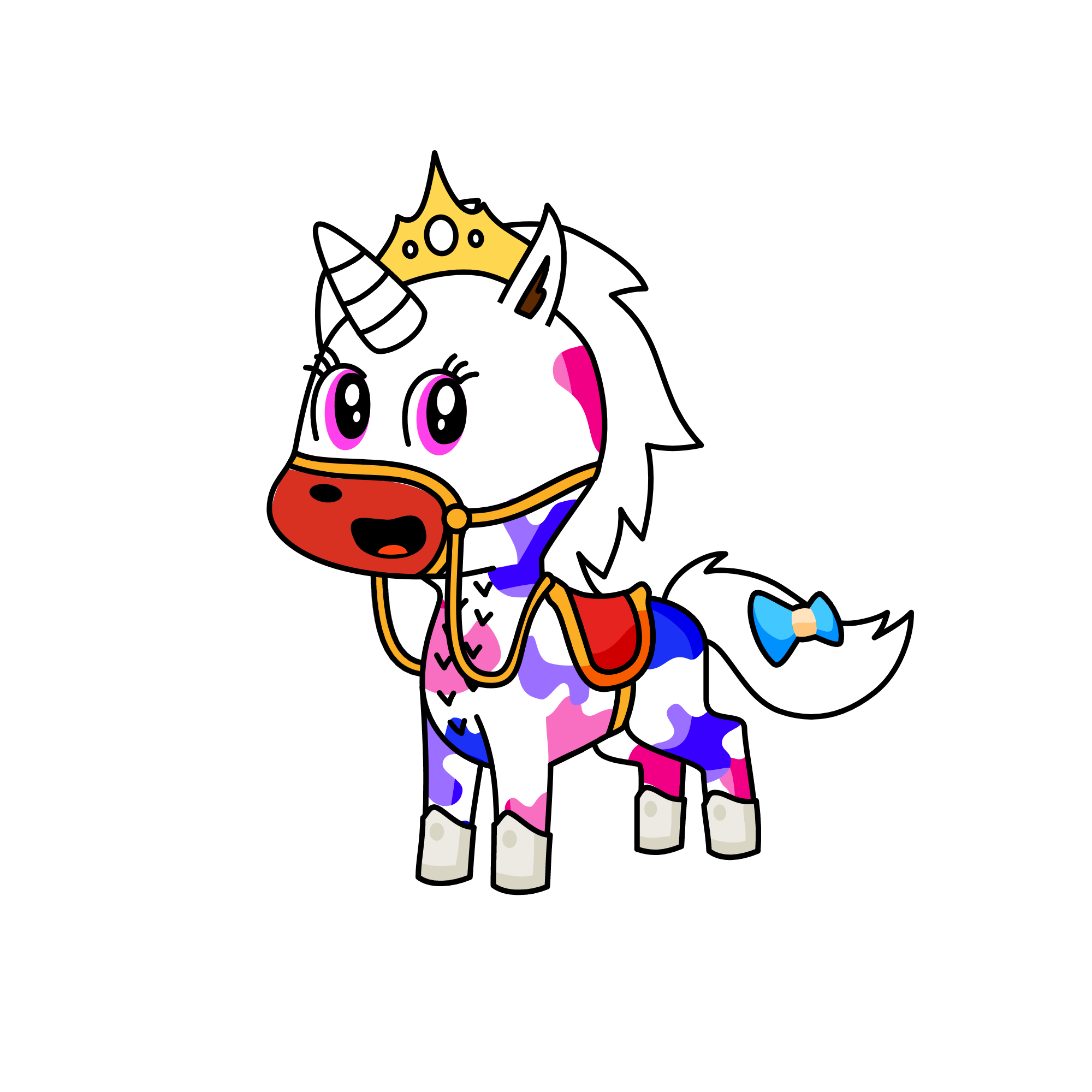 Standard pony of kid, the unicorn