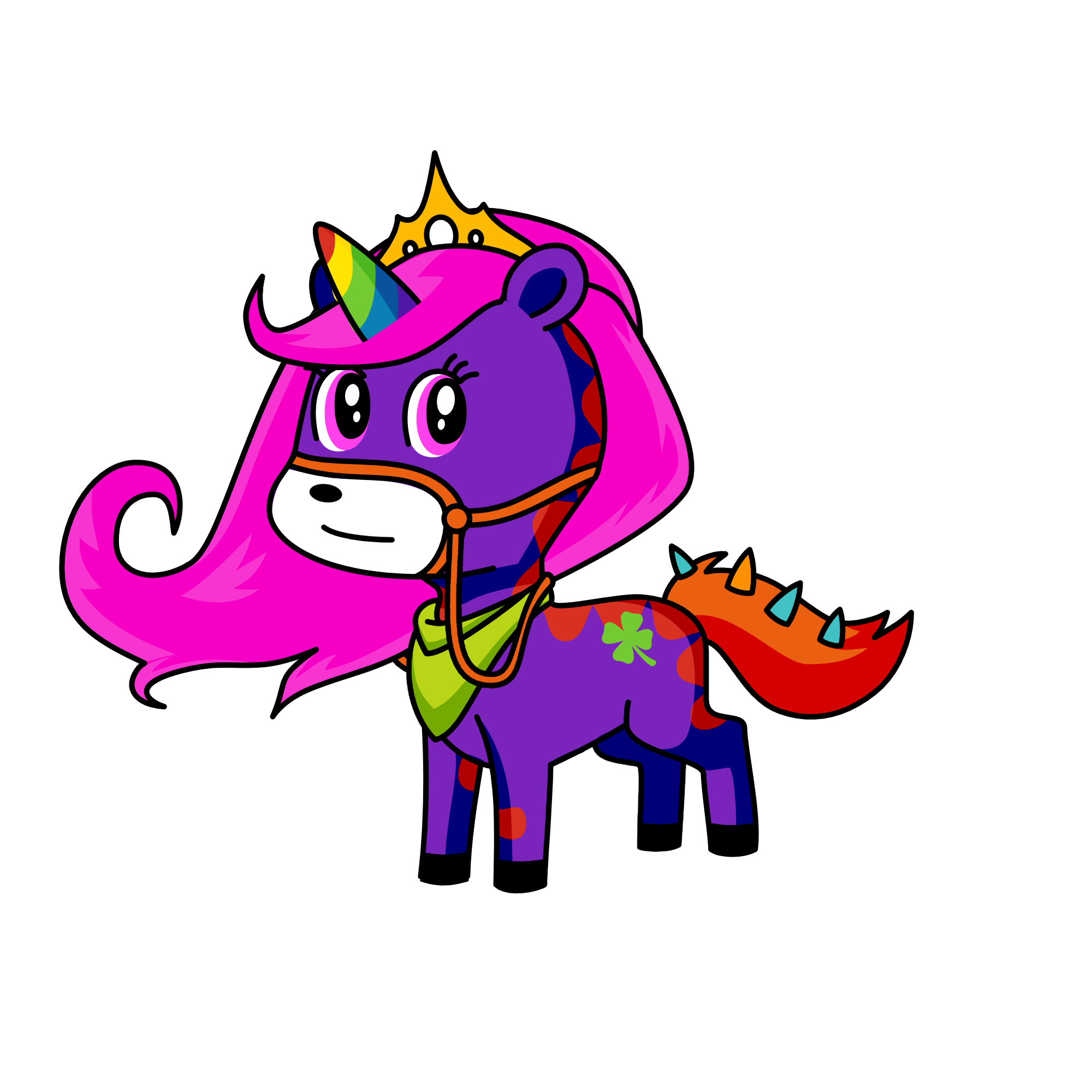 Rainbow, the unicorn