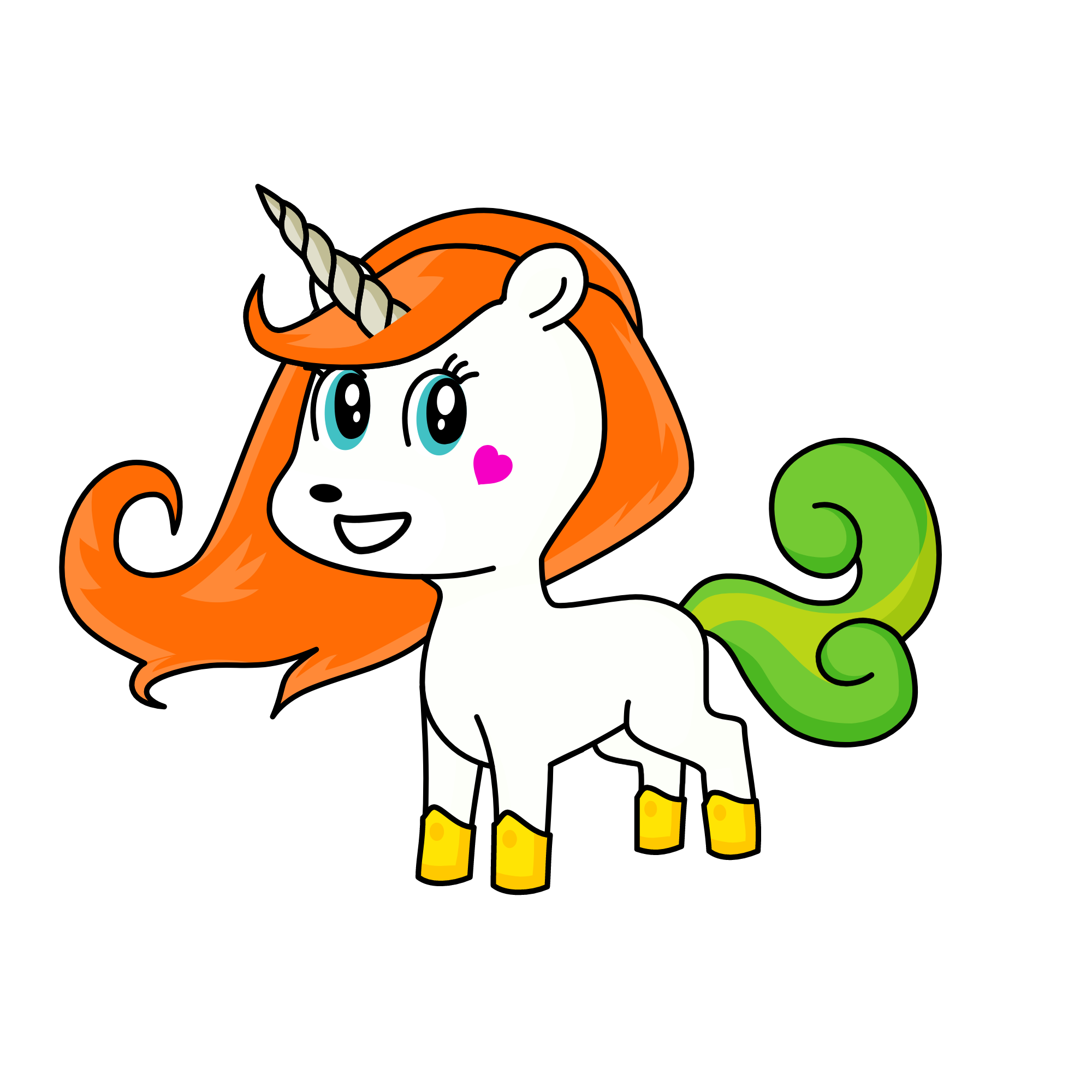 Arial, the unicorn
