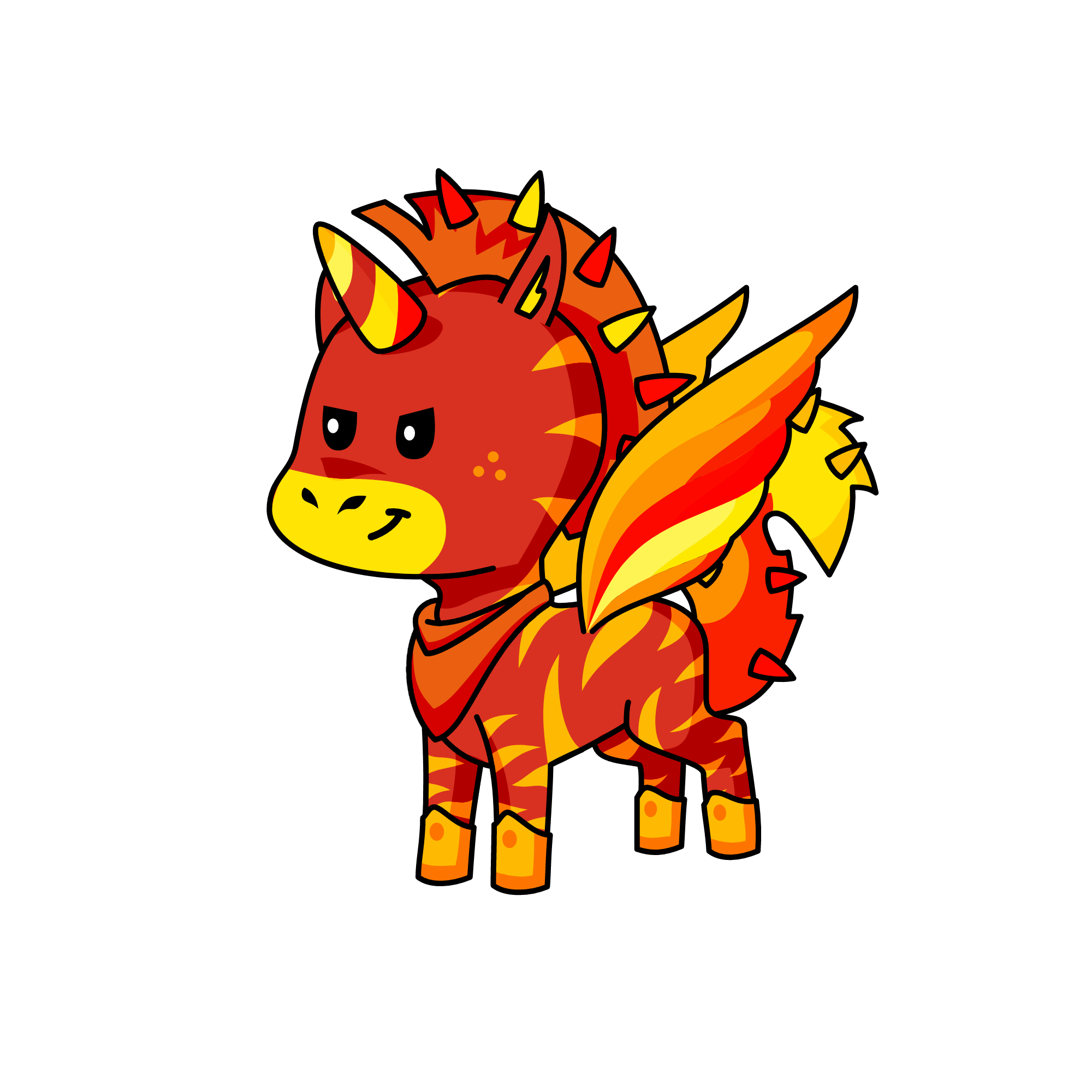 flame, the unicorn