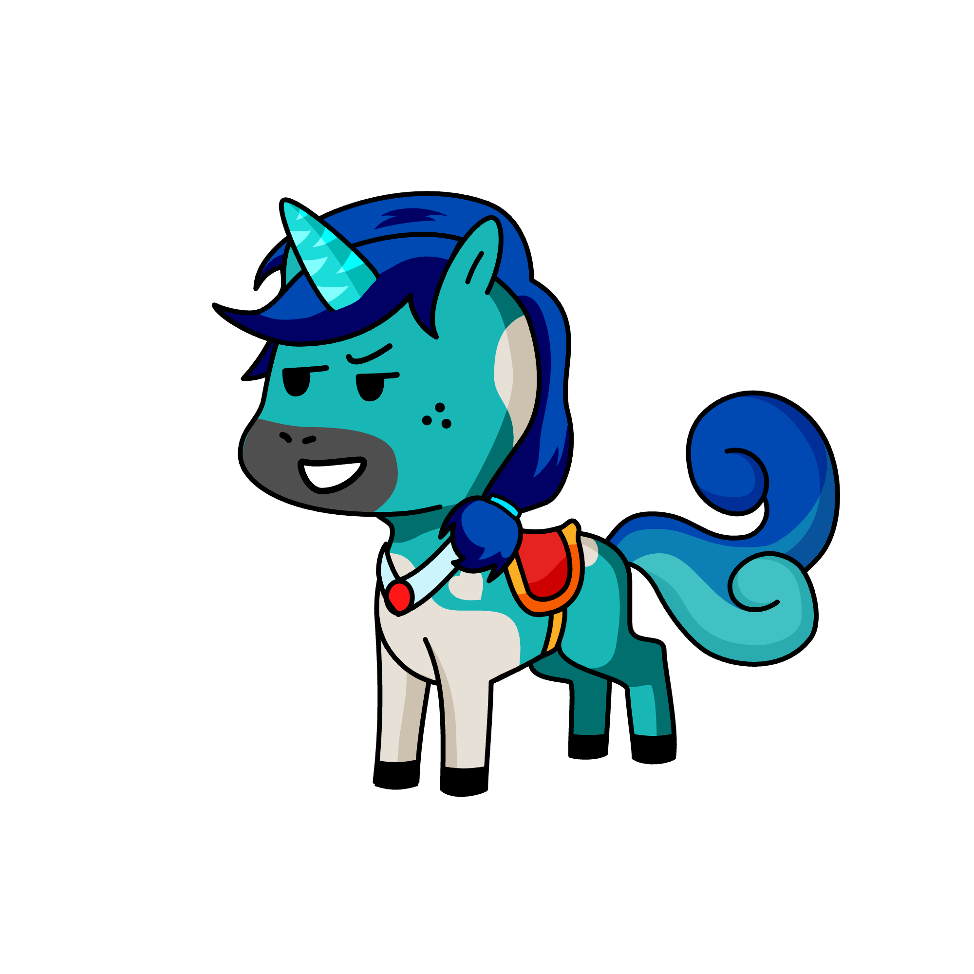 raimbow boy, the unicorn