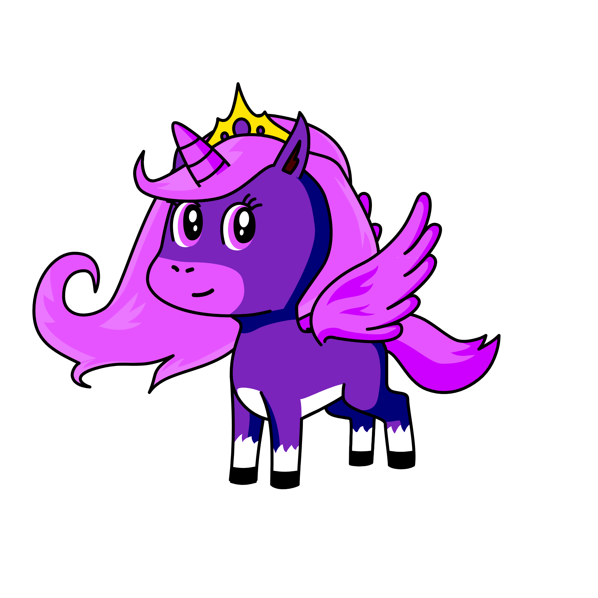 purple queen, the unicorn