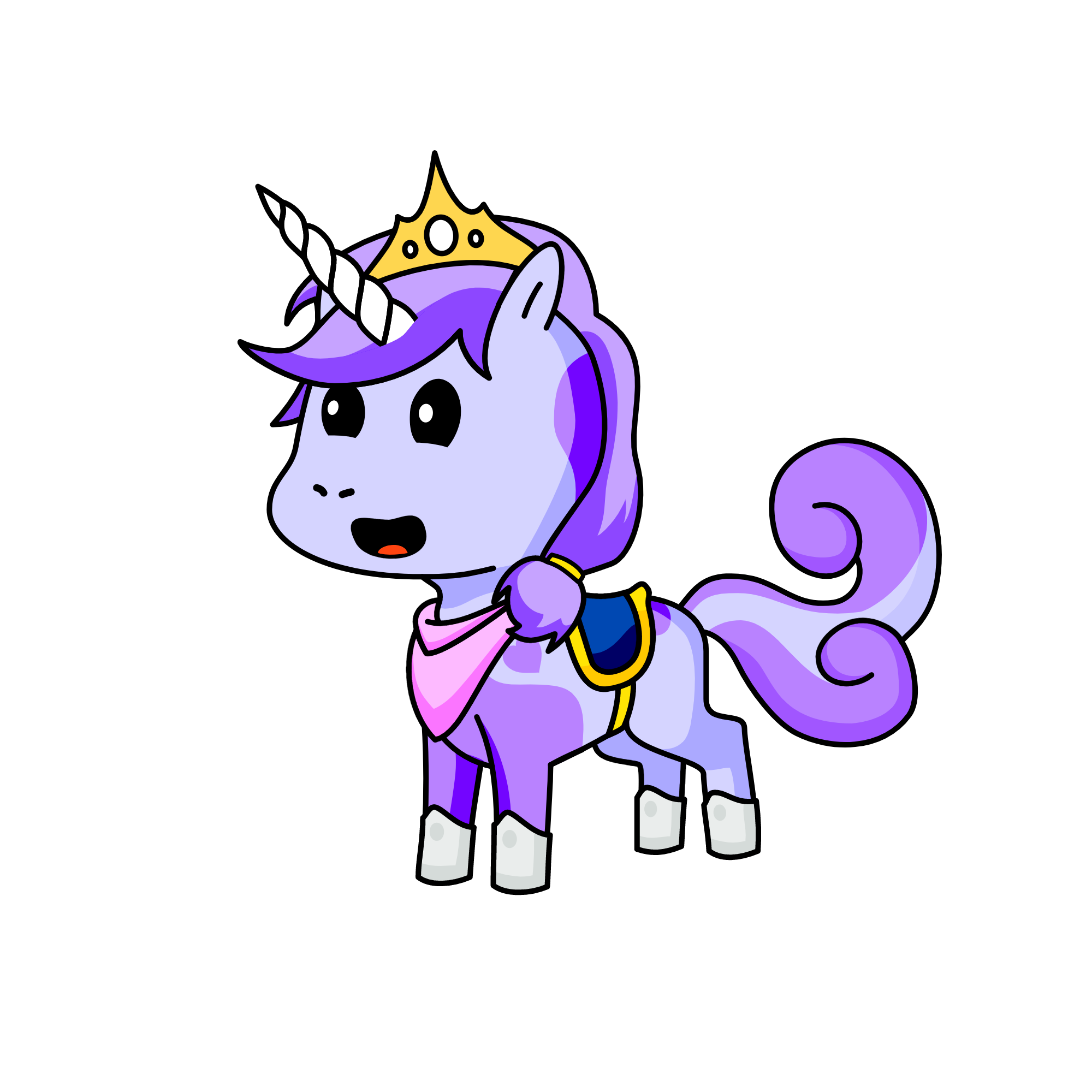 Violet, the unicorn