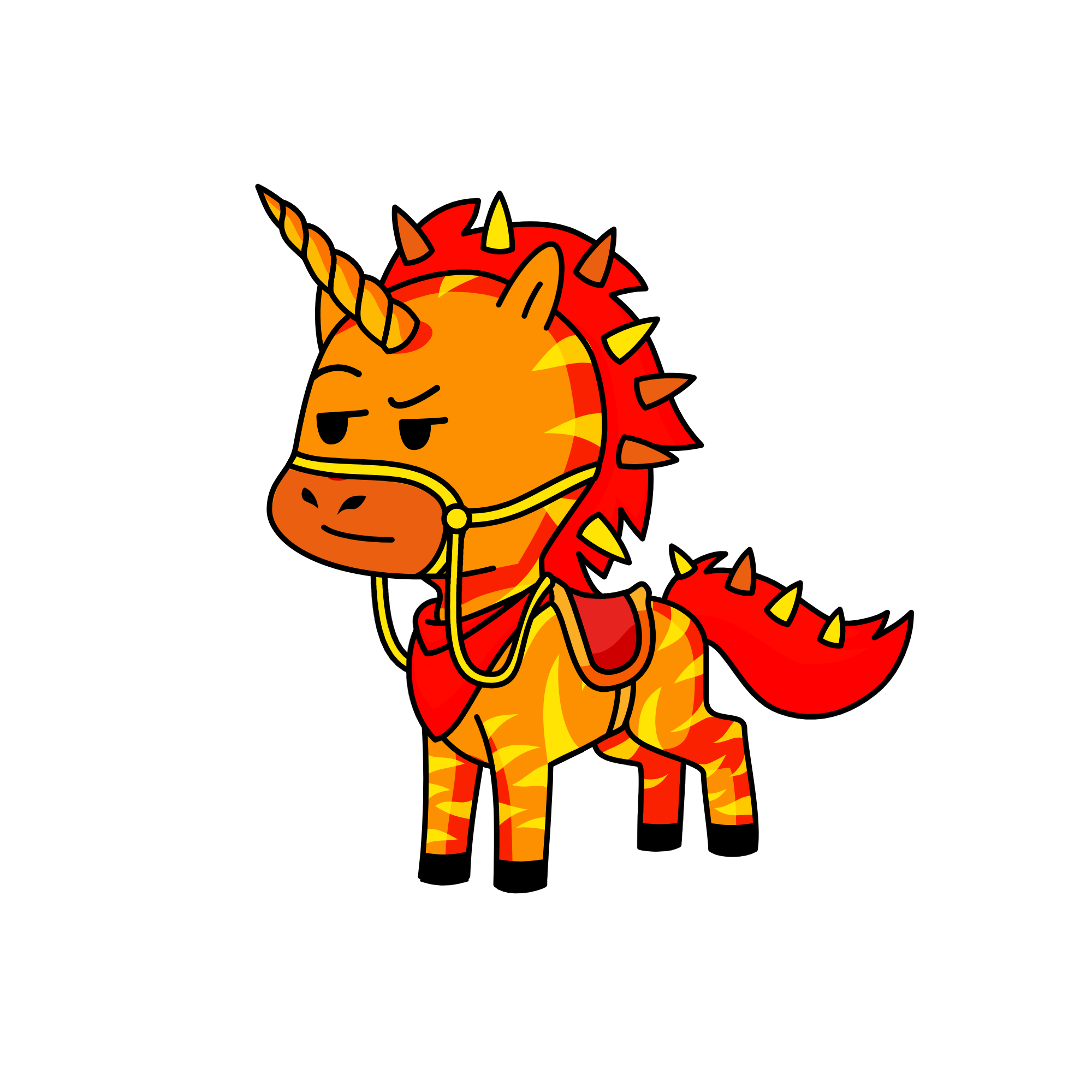 Burn, the unicorn