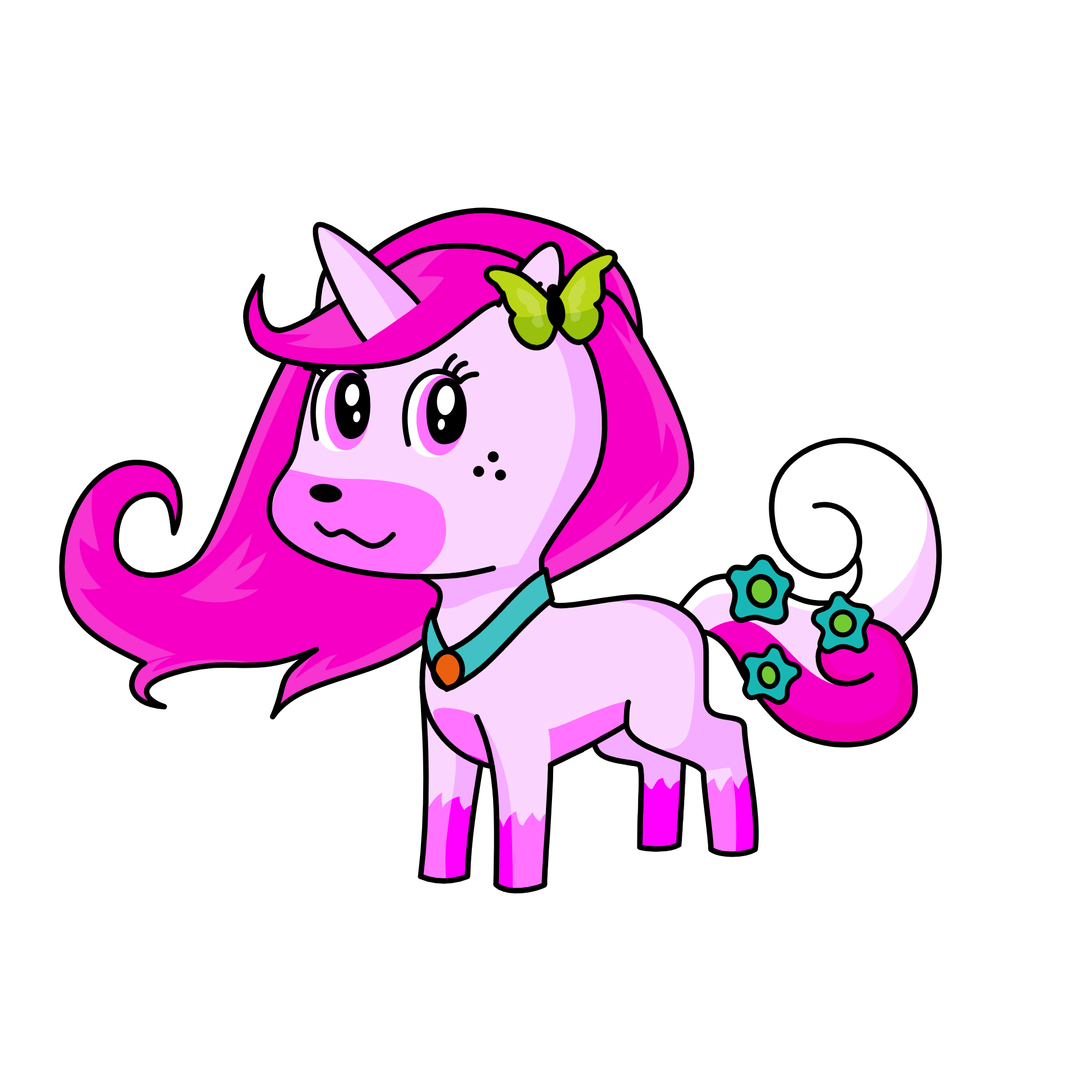 fulutter, the unicorn
