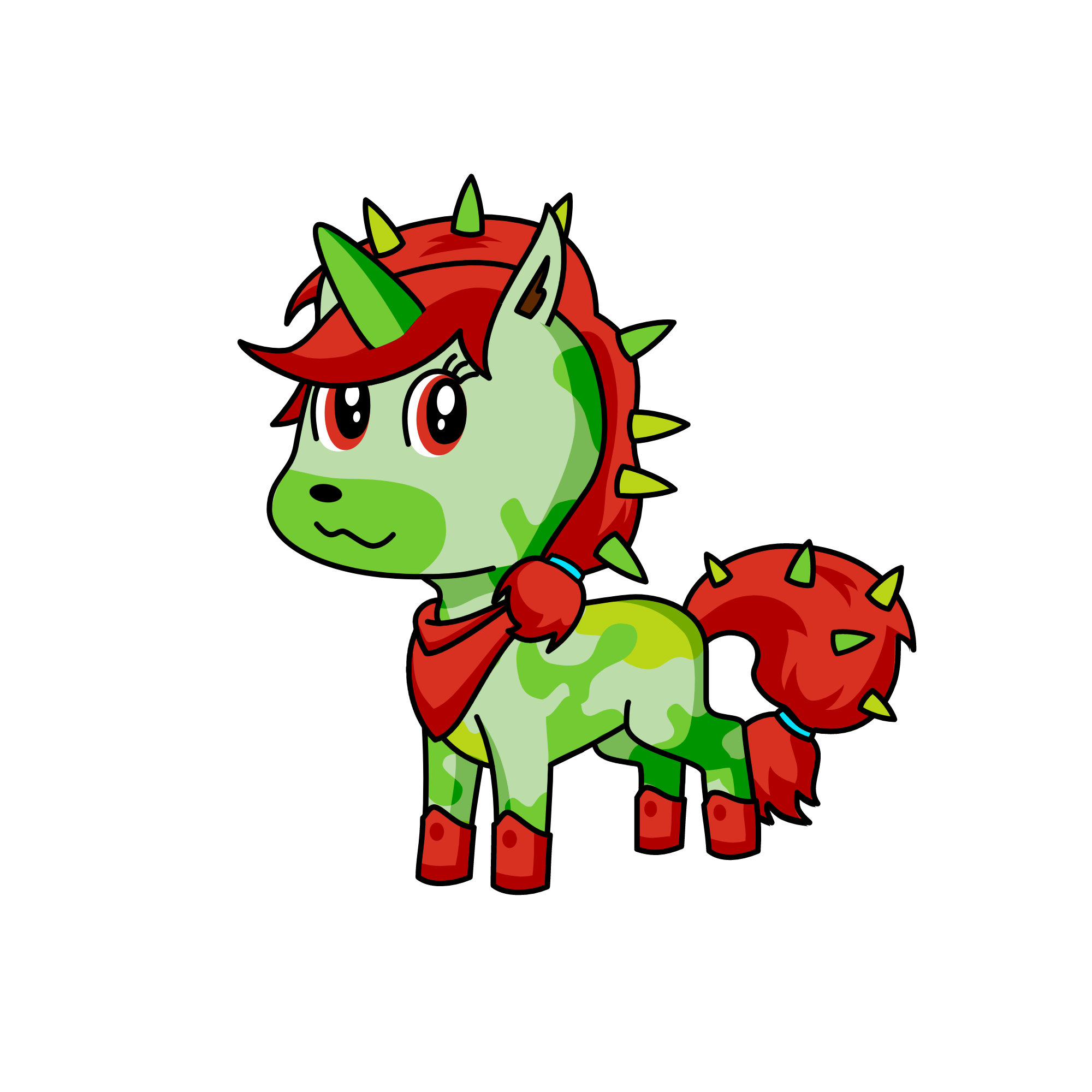 Pen his , the unicorn