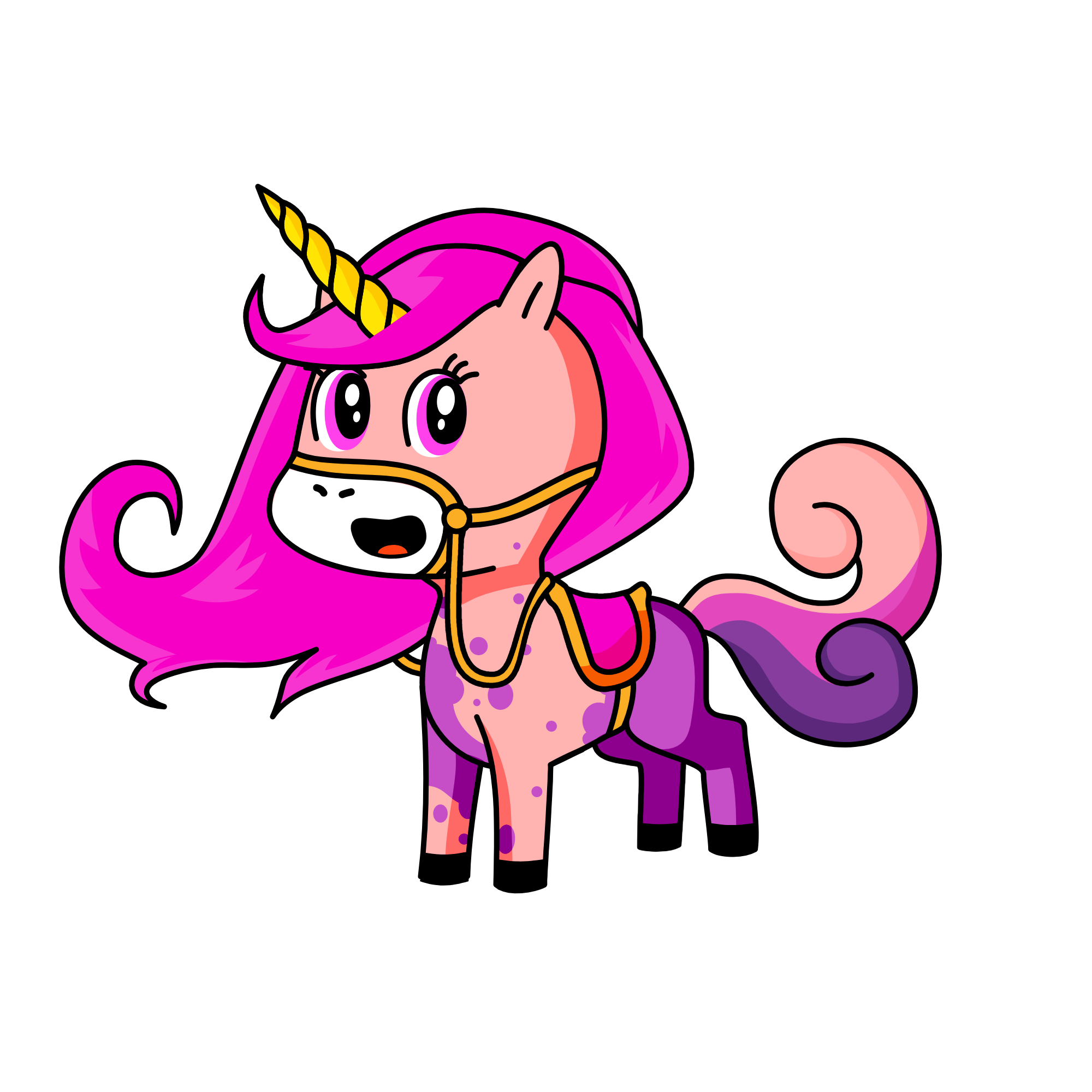 Fuschia, the unicorn