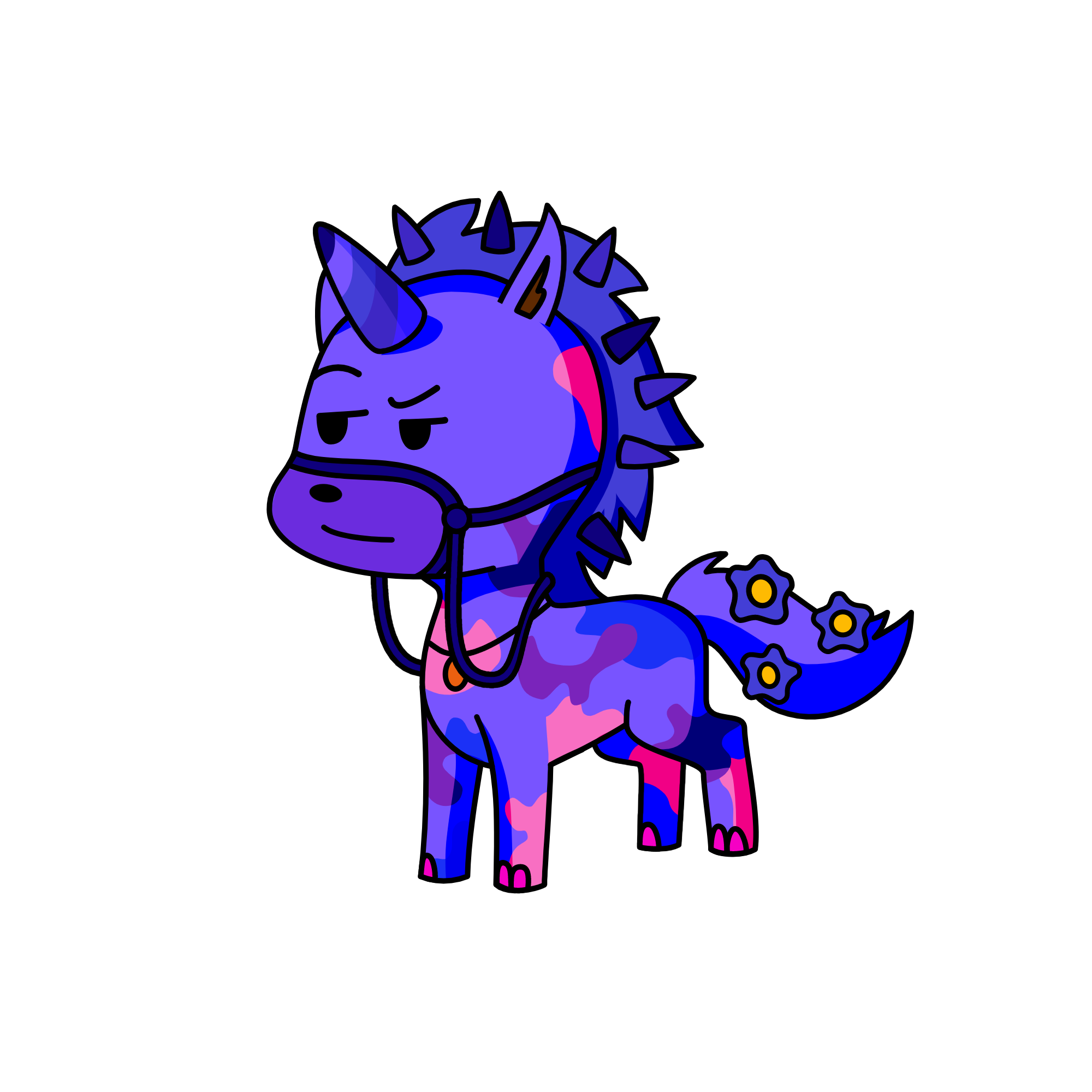 Purple Blast, the unicorn