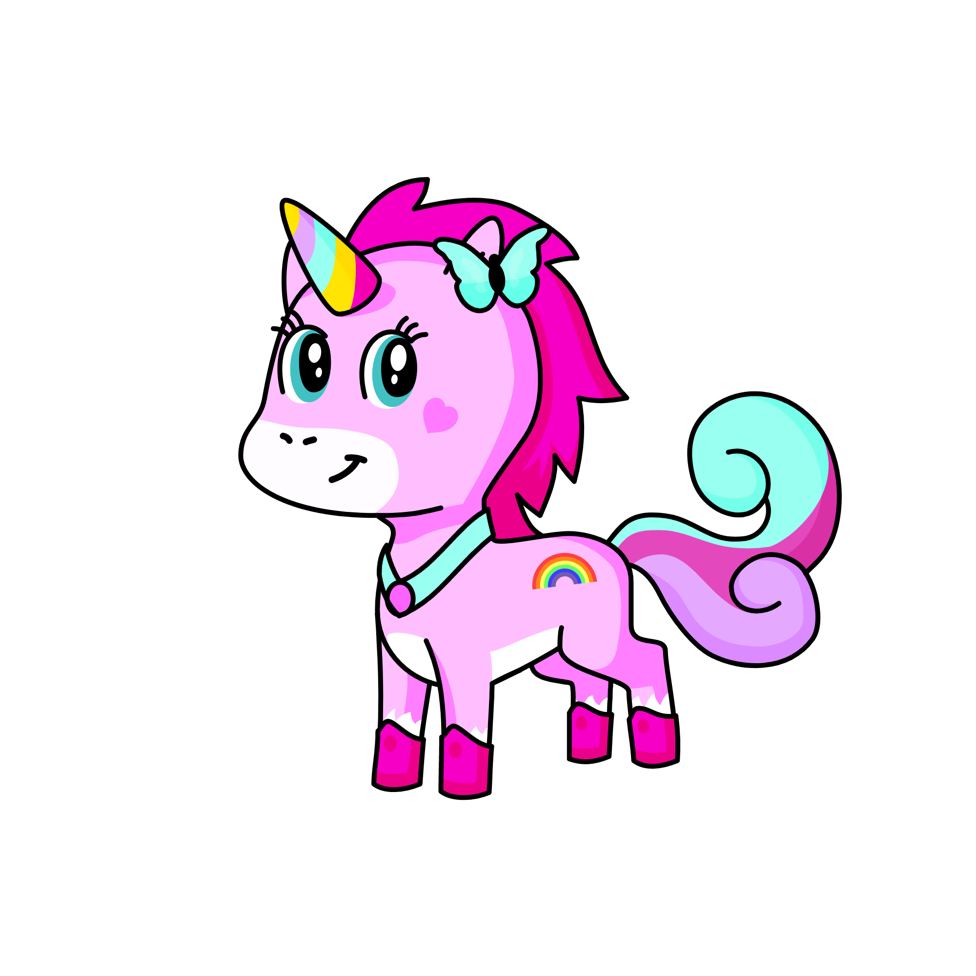 Glitter, the unicorn