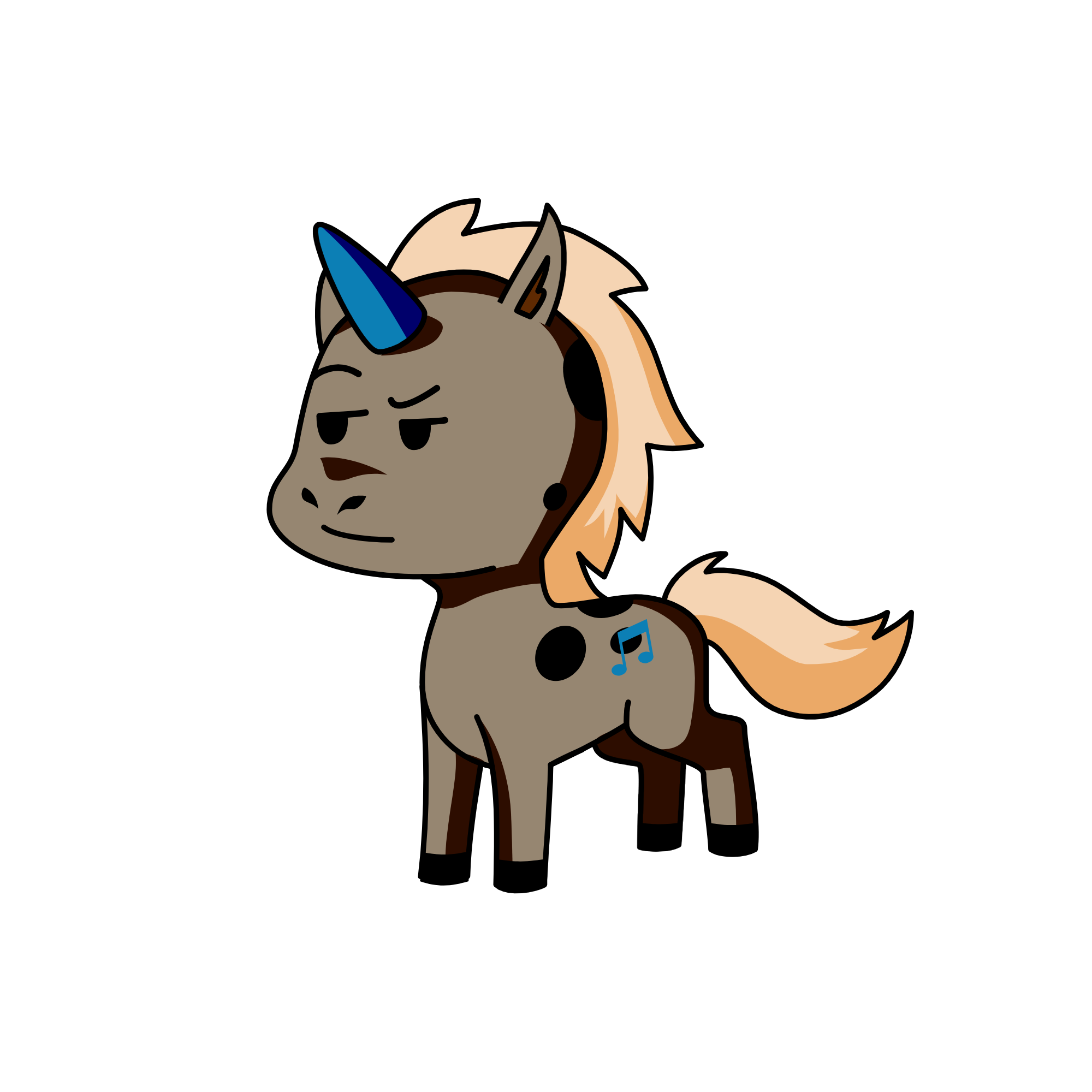 iain re-imagined as a magical unicorn, the unicorn