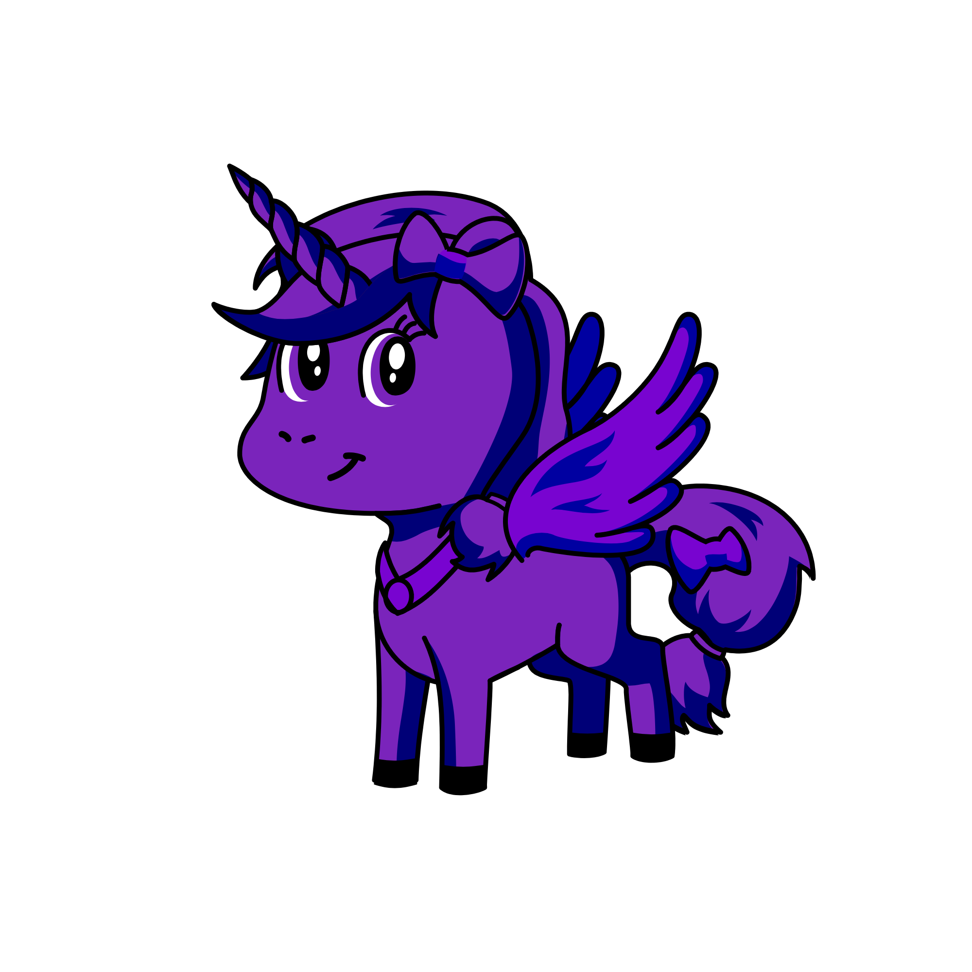 Violet the Purpoulicorn, the unicorn