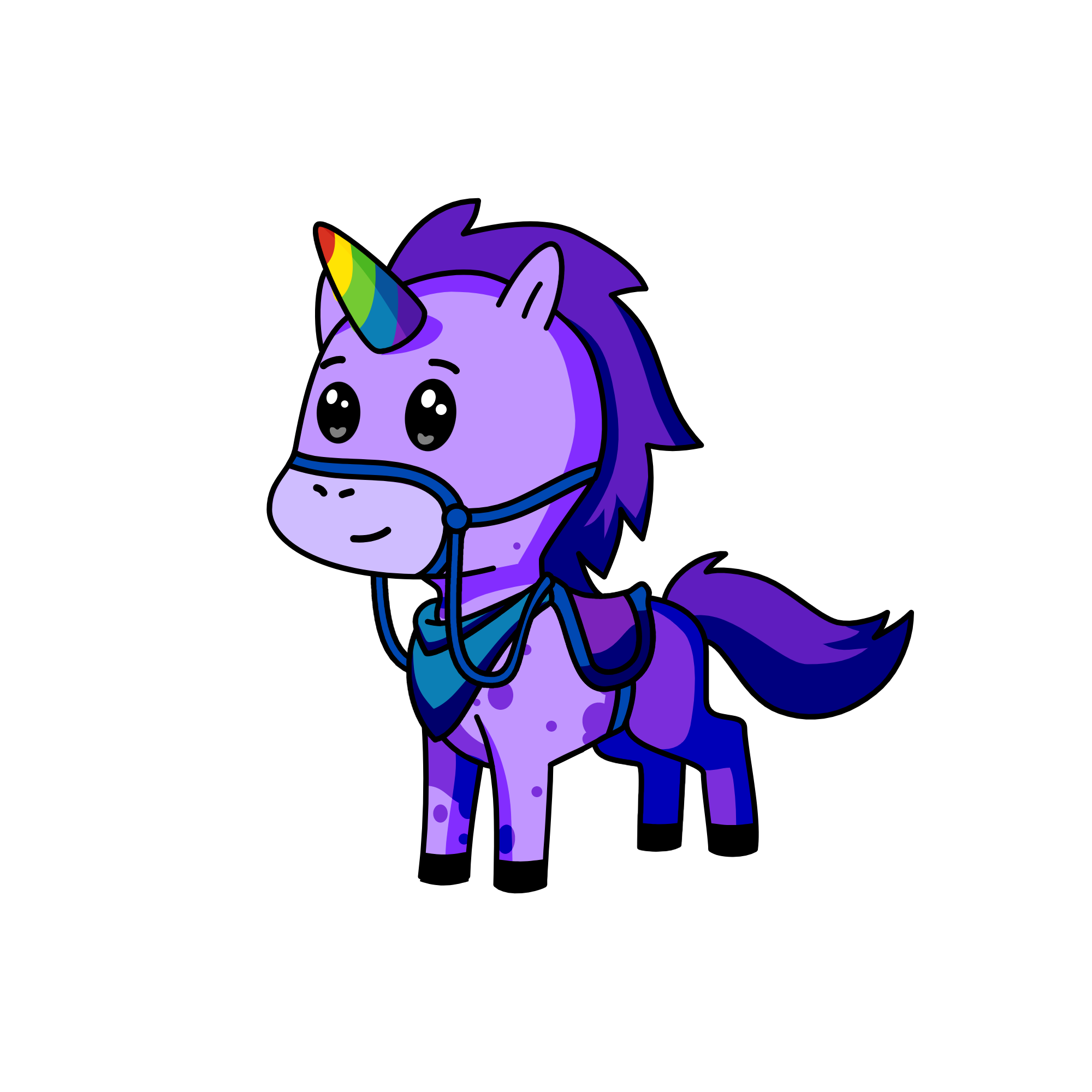 purple, the unicorn