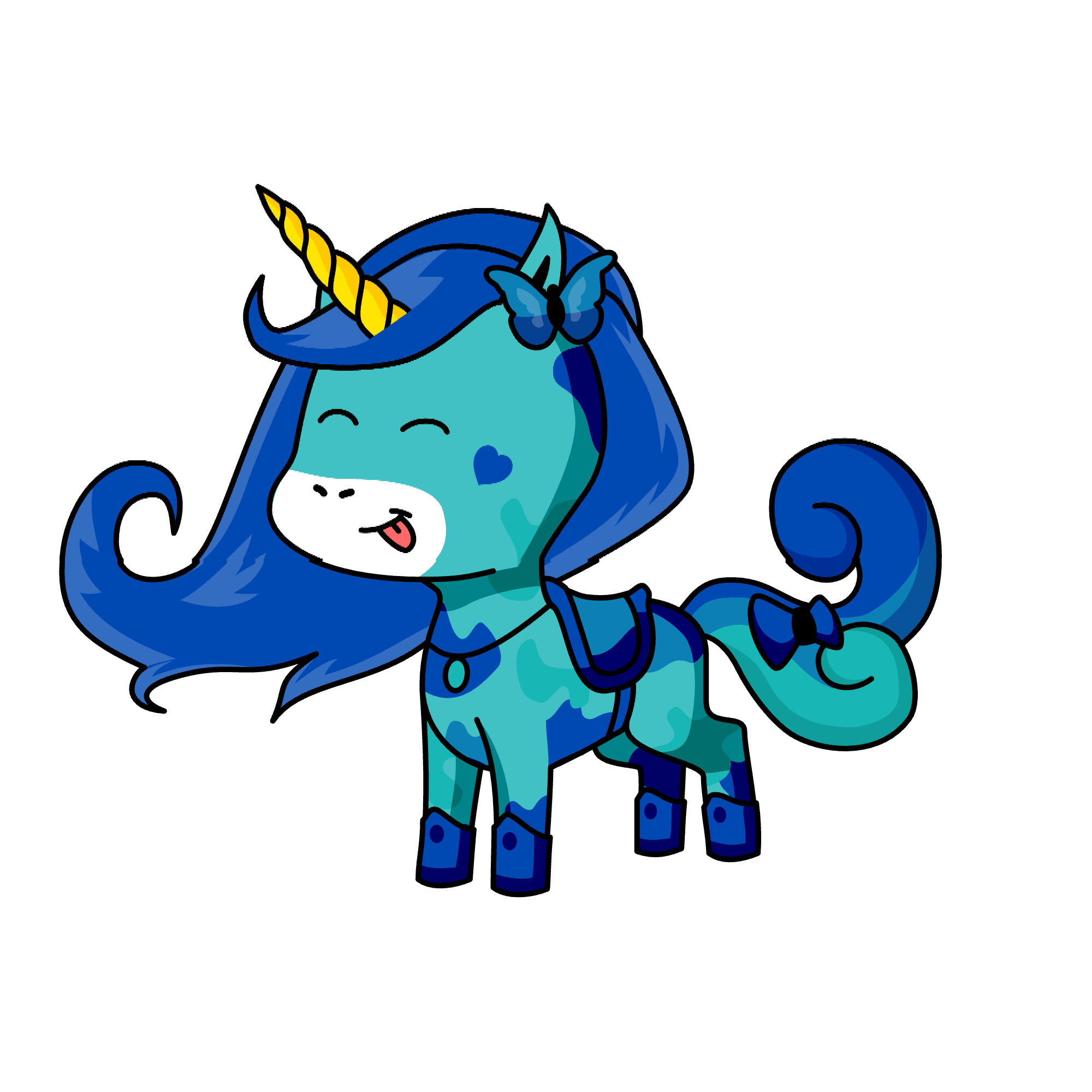 snow cone, the unicorn
