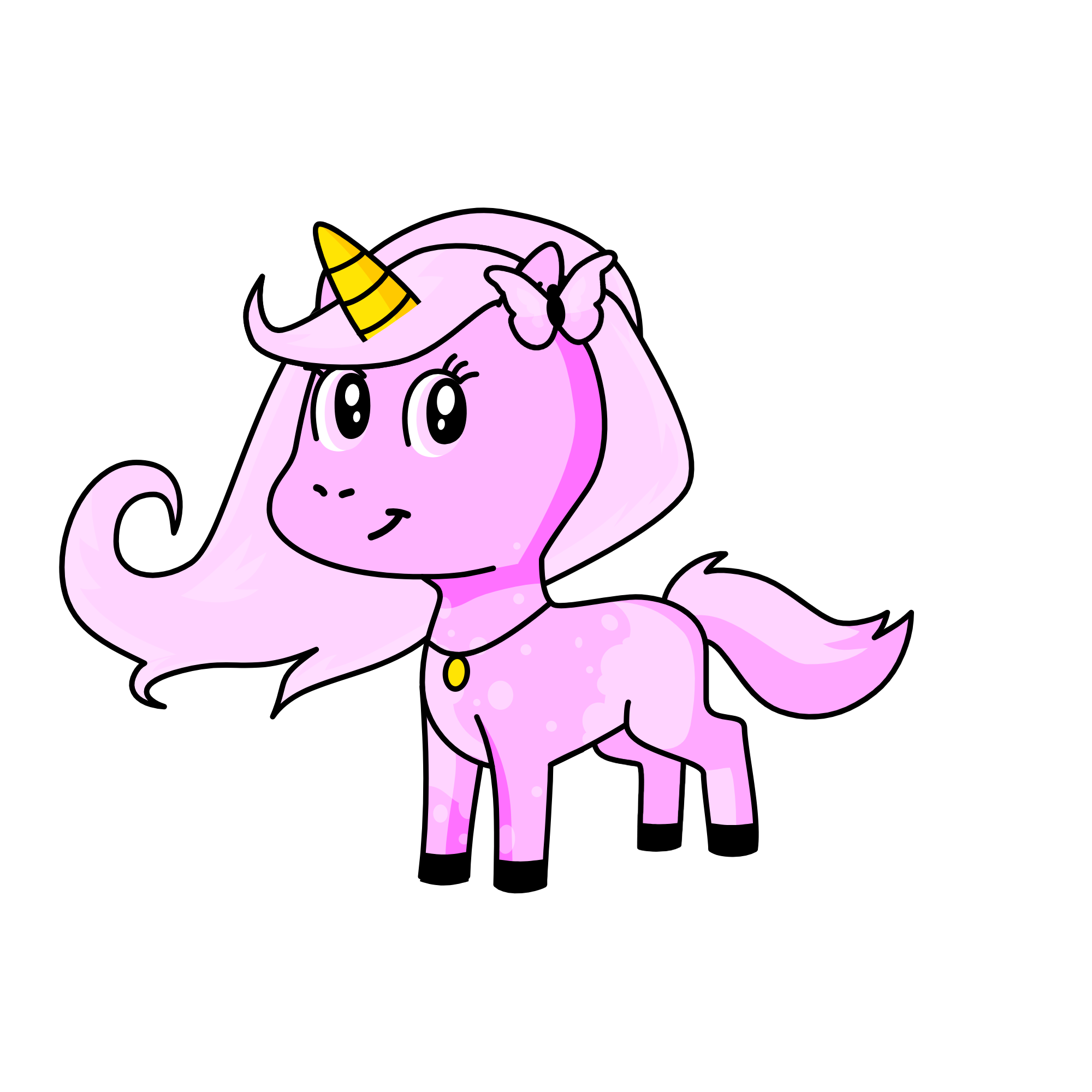 Magic Bubble gum, the unicorn