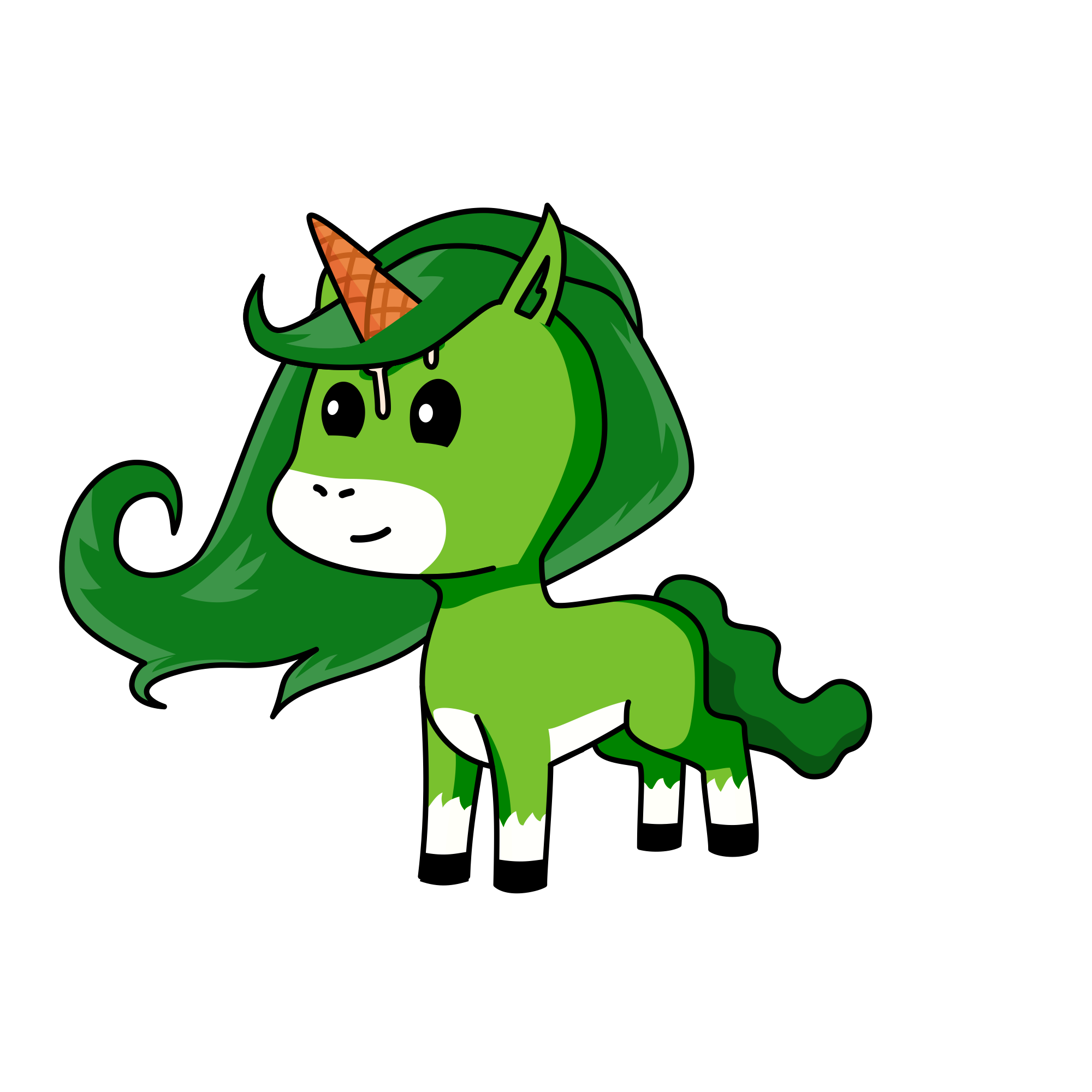Green tea, the unicorn