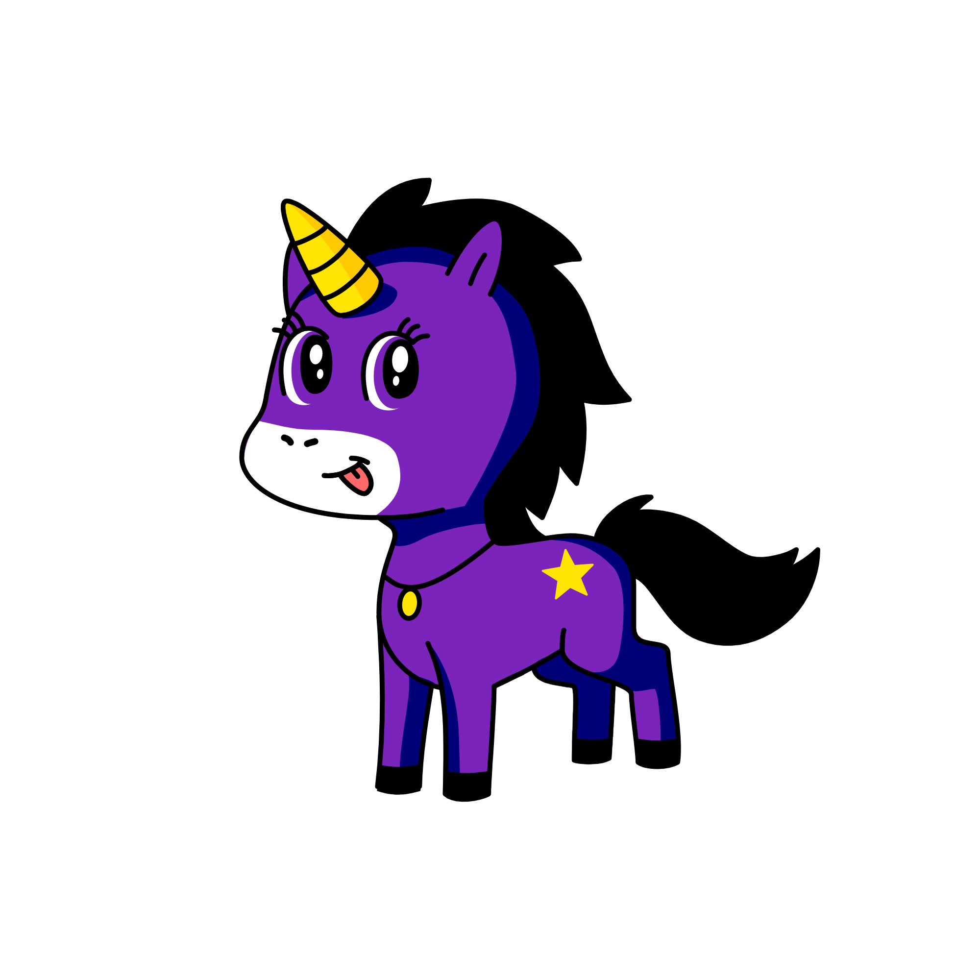Mid-night, the unicorn