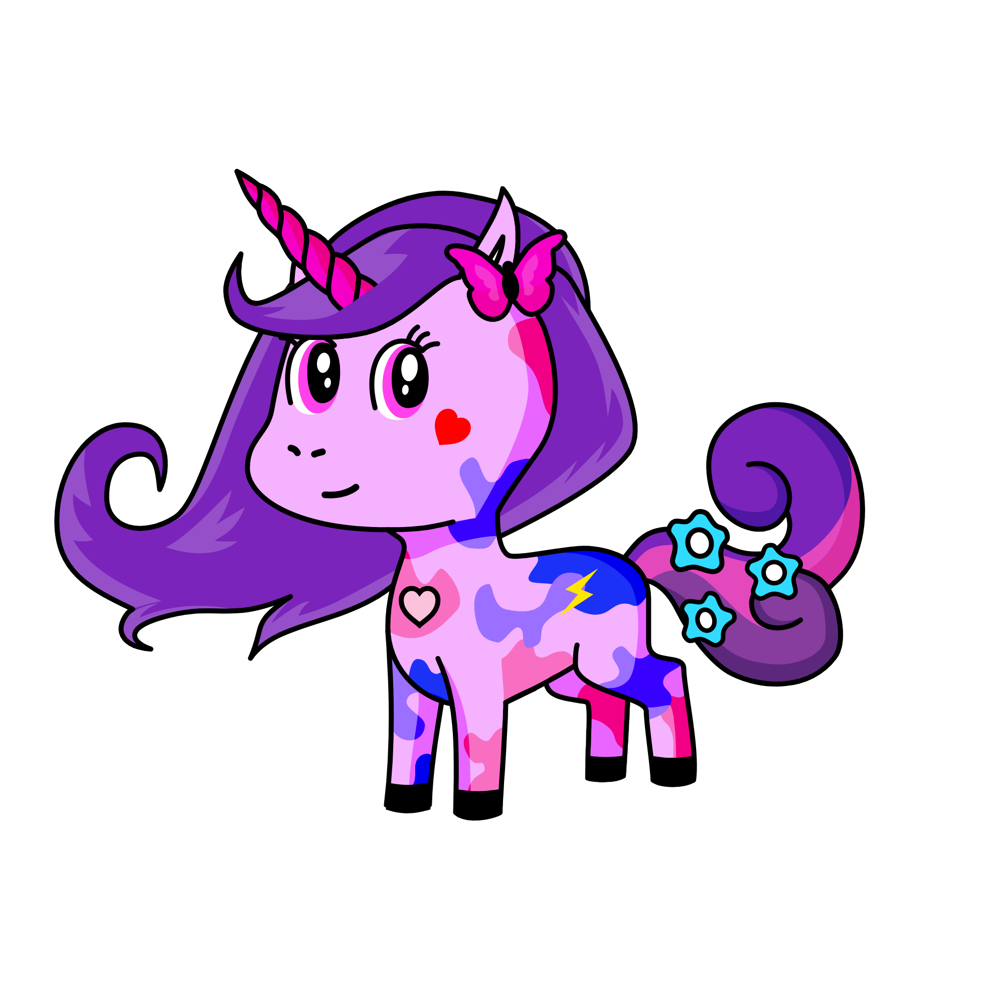 pinky, the unicorn