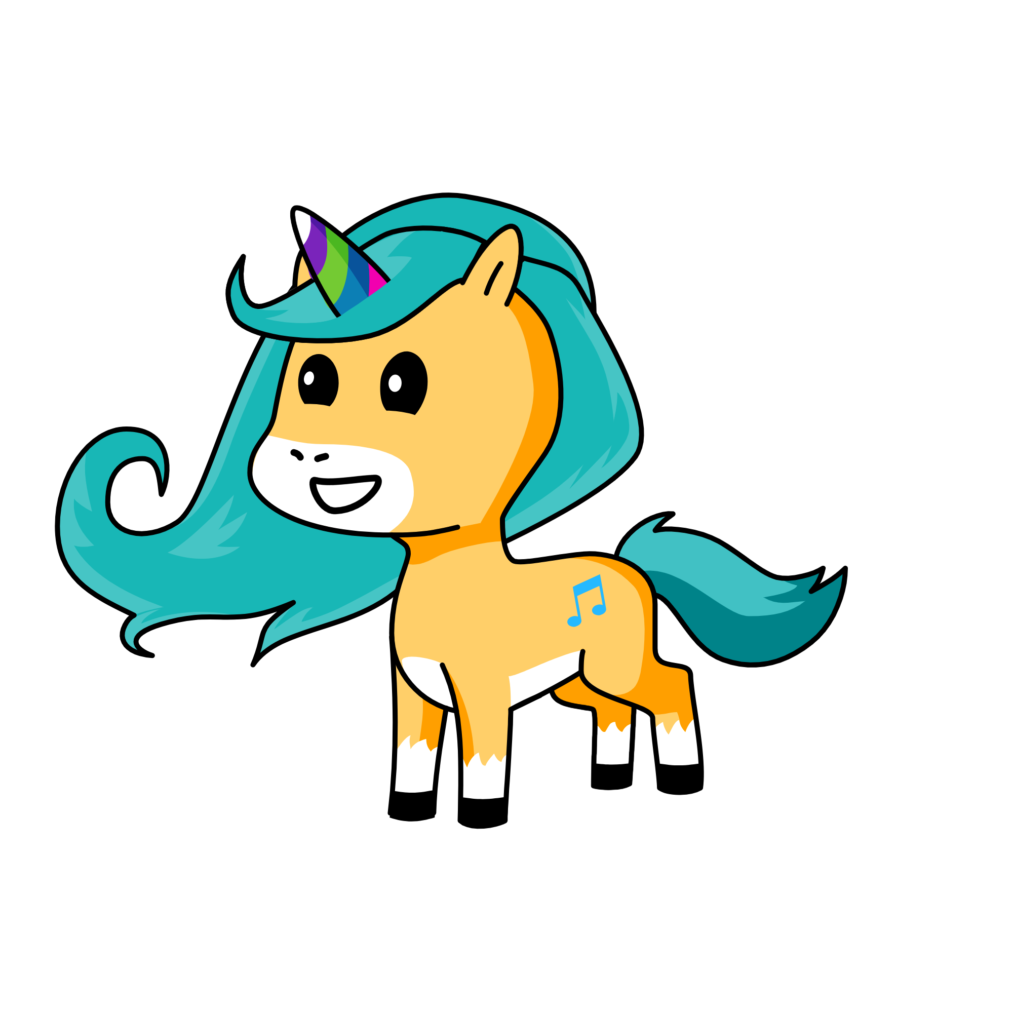 Gabby, the unicorn