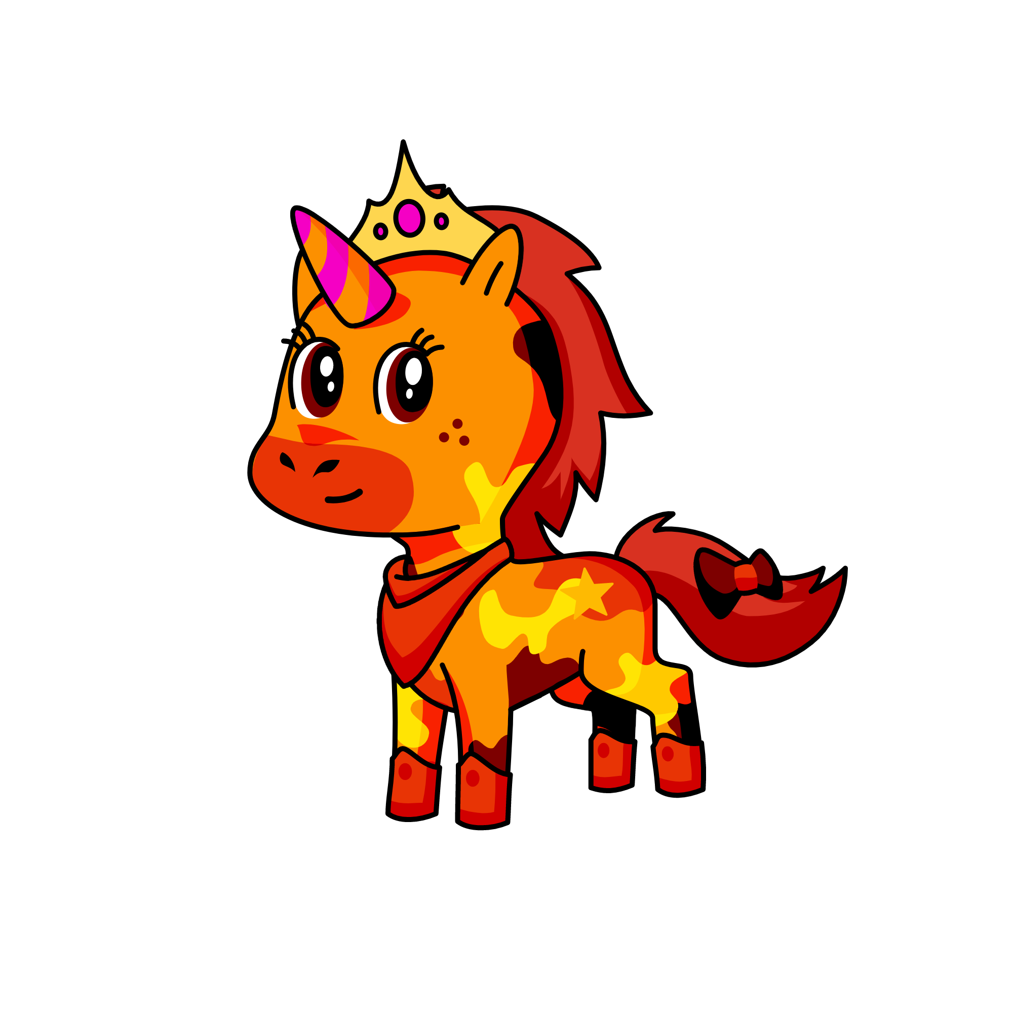 sunset, the unicorn