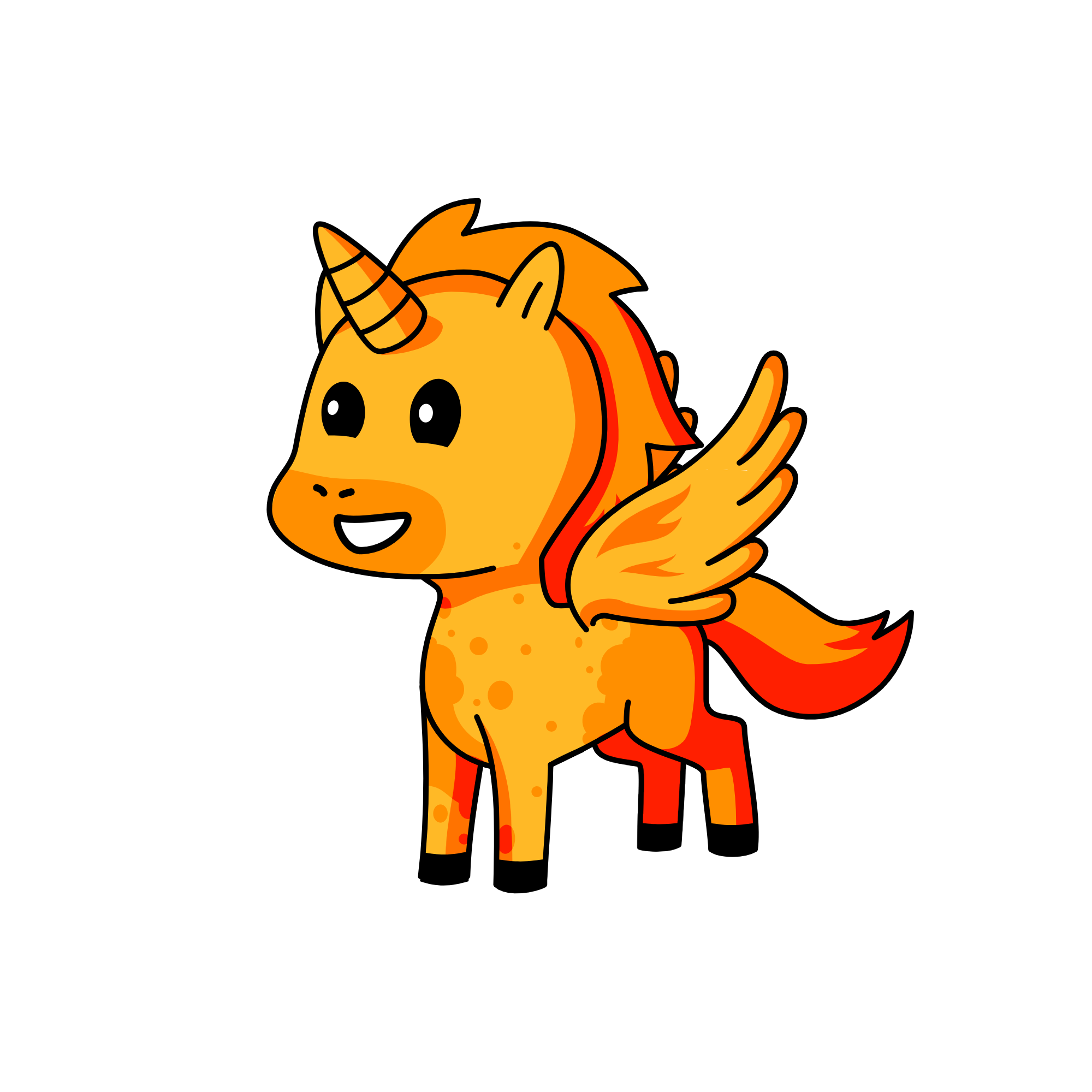 orangeo, the unicorn