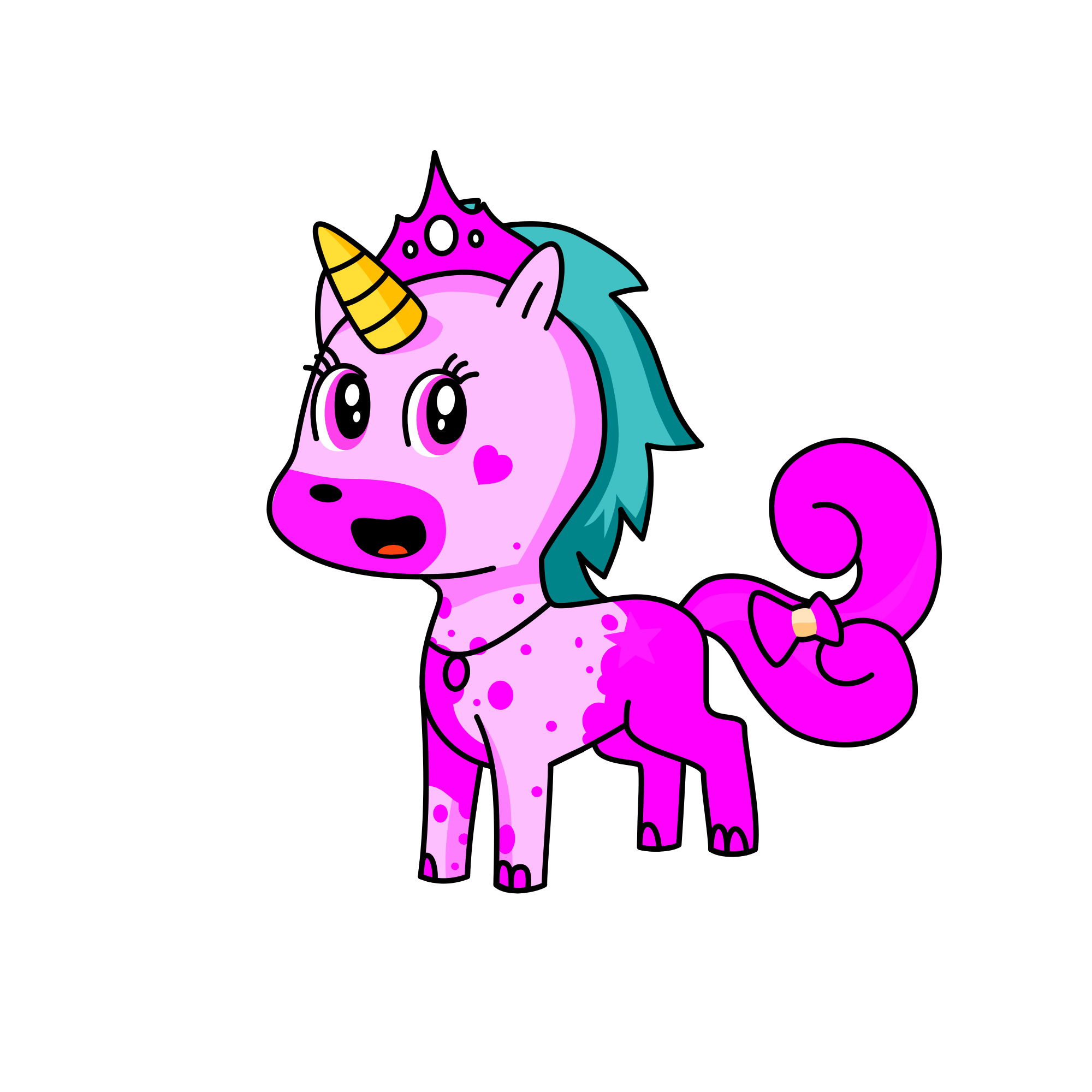Pinky, the unicorn
