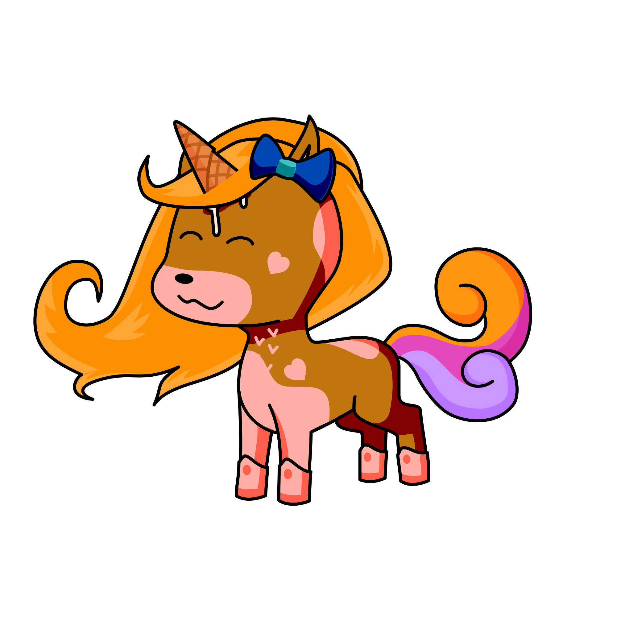 Can can candy, the unicorn