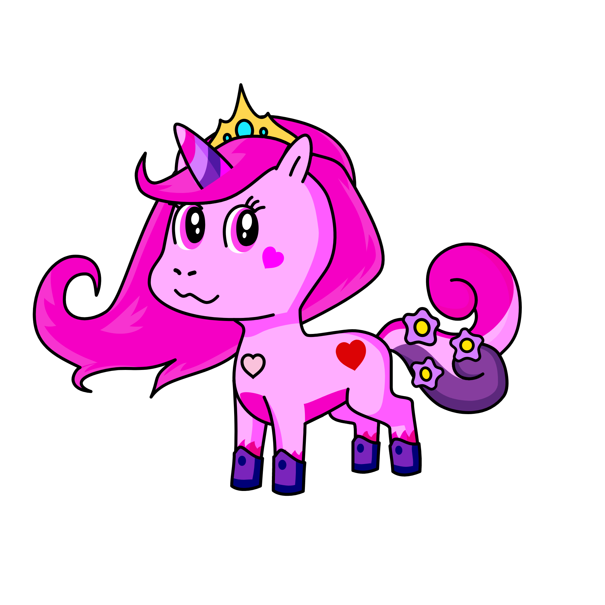 heart corn, the unicorn