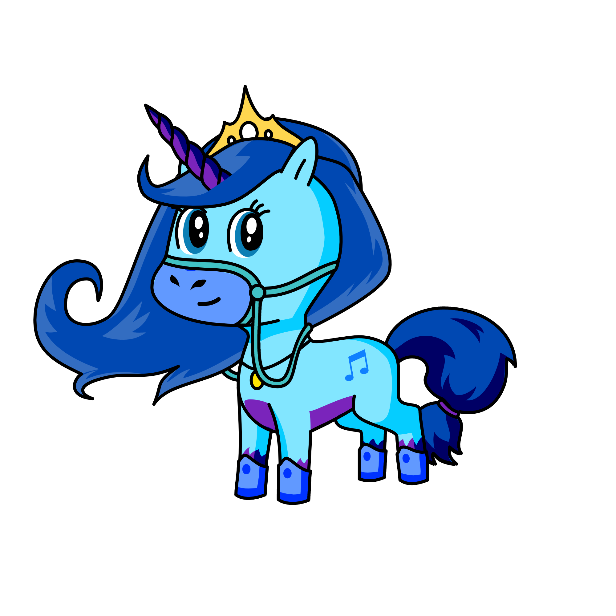 moonlight, the unicorn
