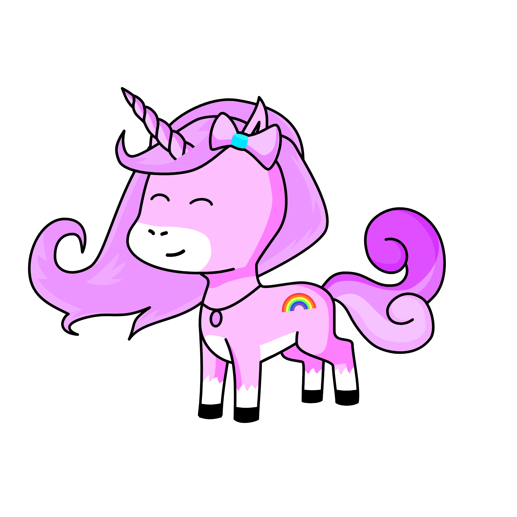 sparkly rainbow glitterwing, the unicorn