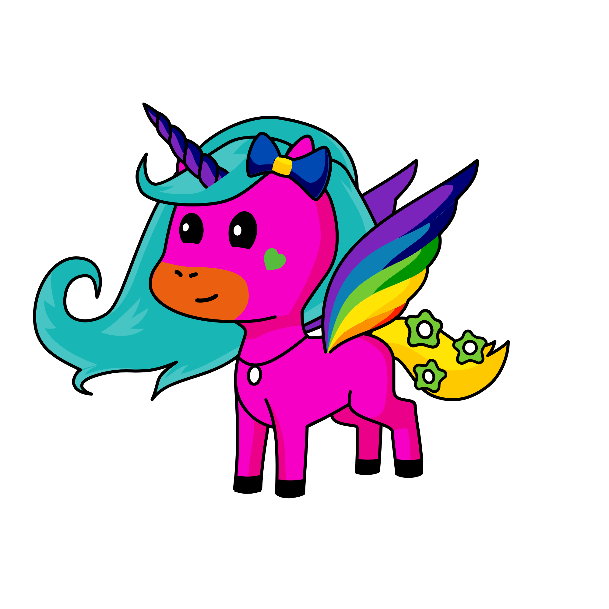 Fluffy, the unicorn