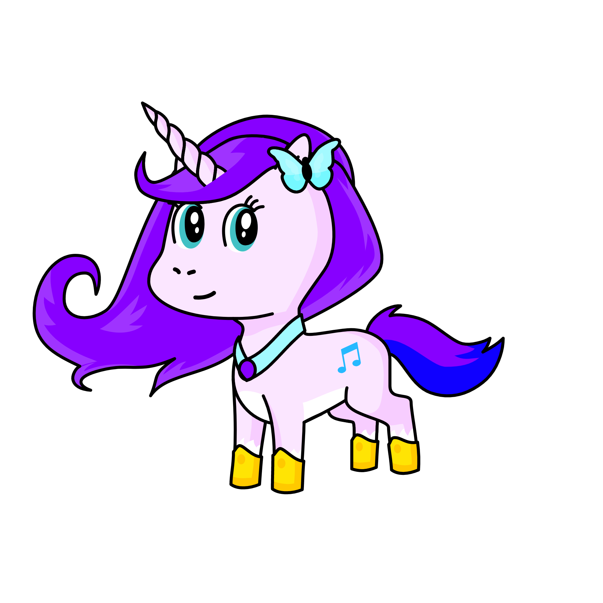 Melody, the unicorn