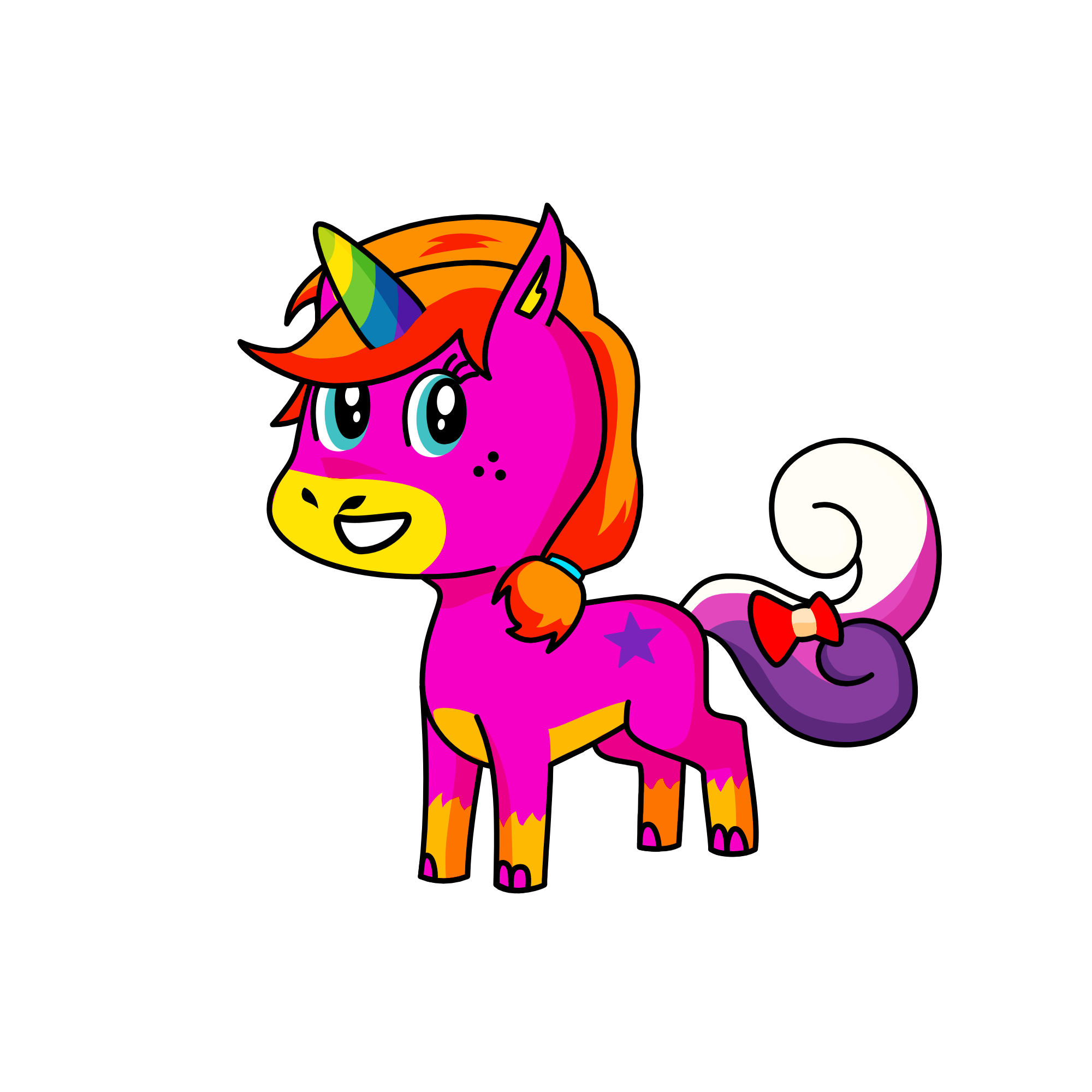 Sparkles, the unicorn