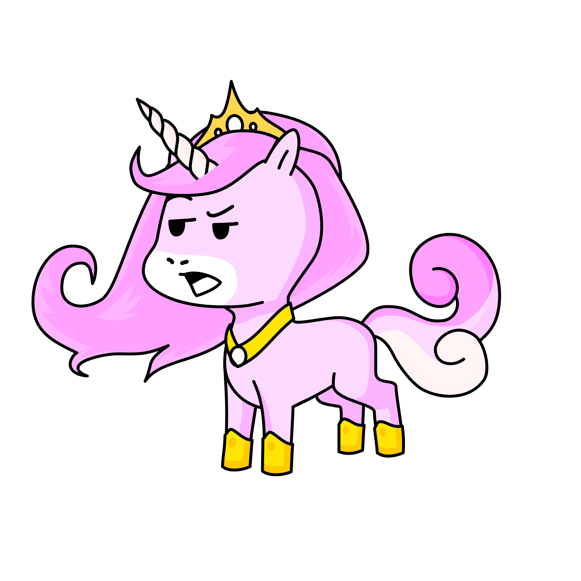 Baddie, the unicorn
