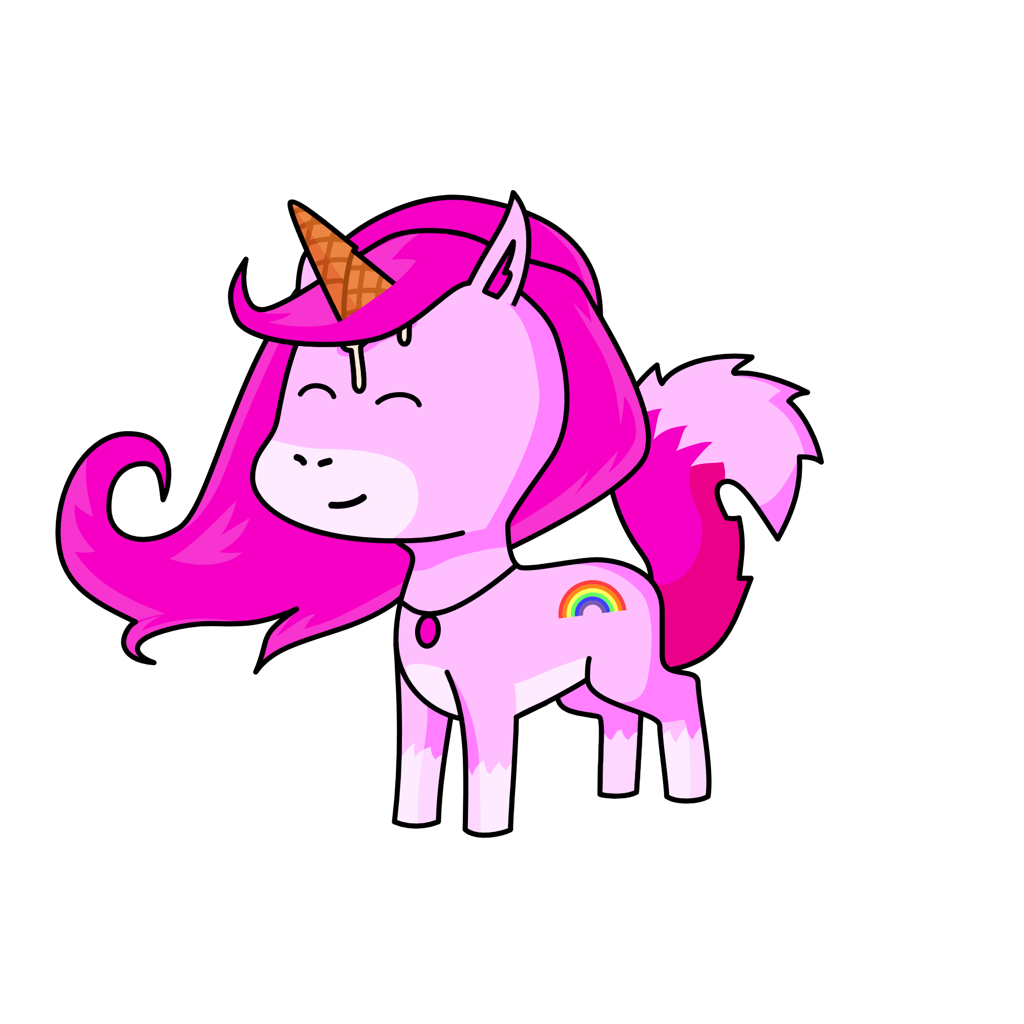 sparkly rainbow glitterwing, the unicorn