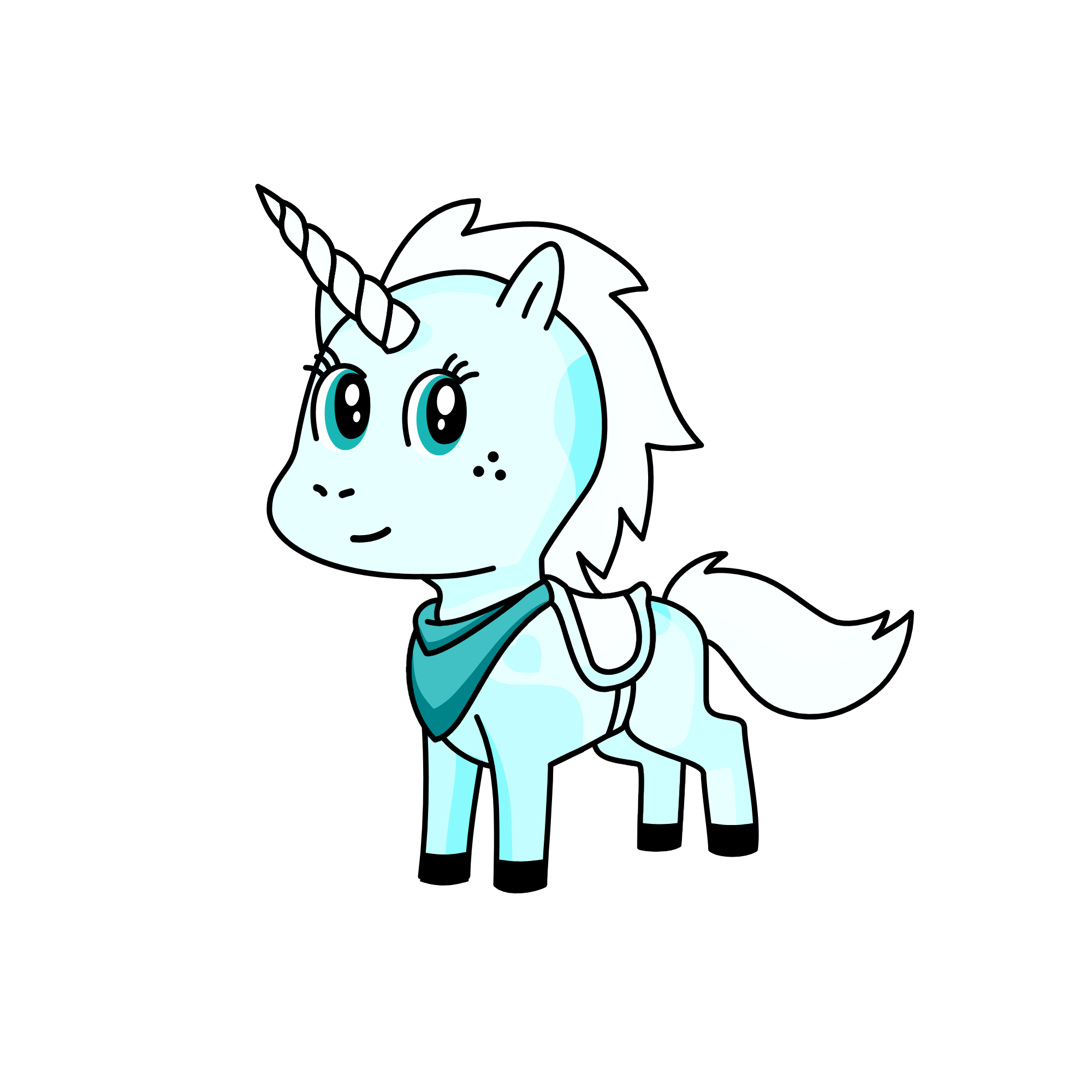Snow flake, the unicorn
