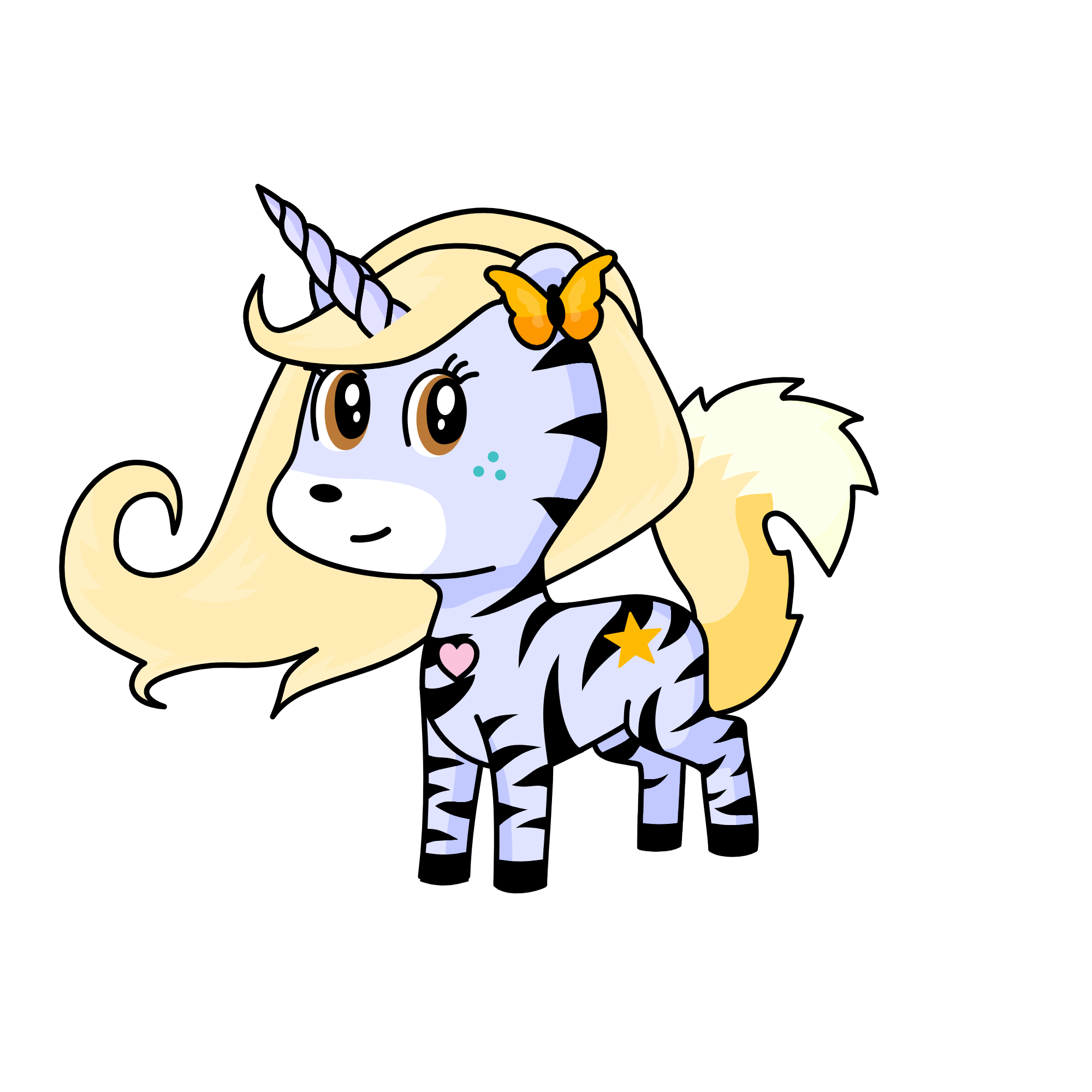 Orange Butter, the unicorn
