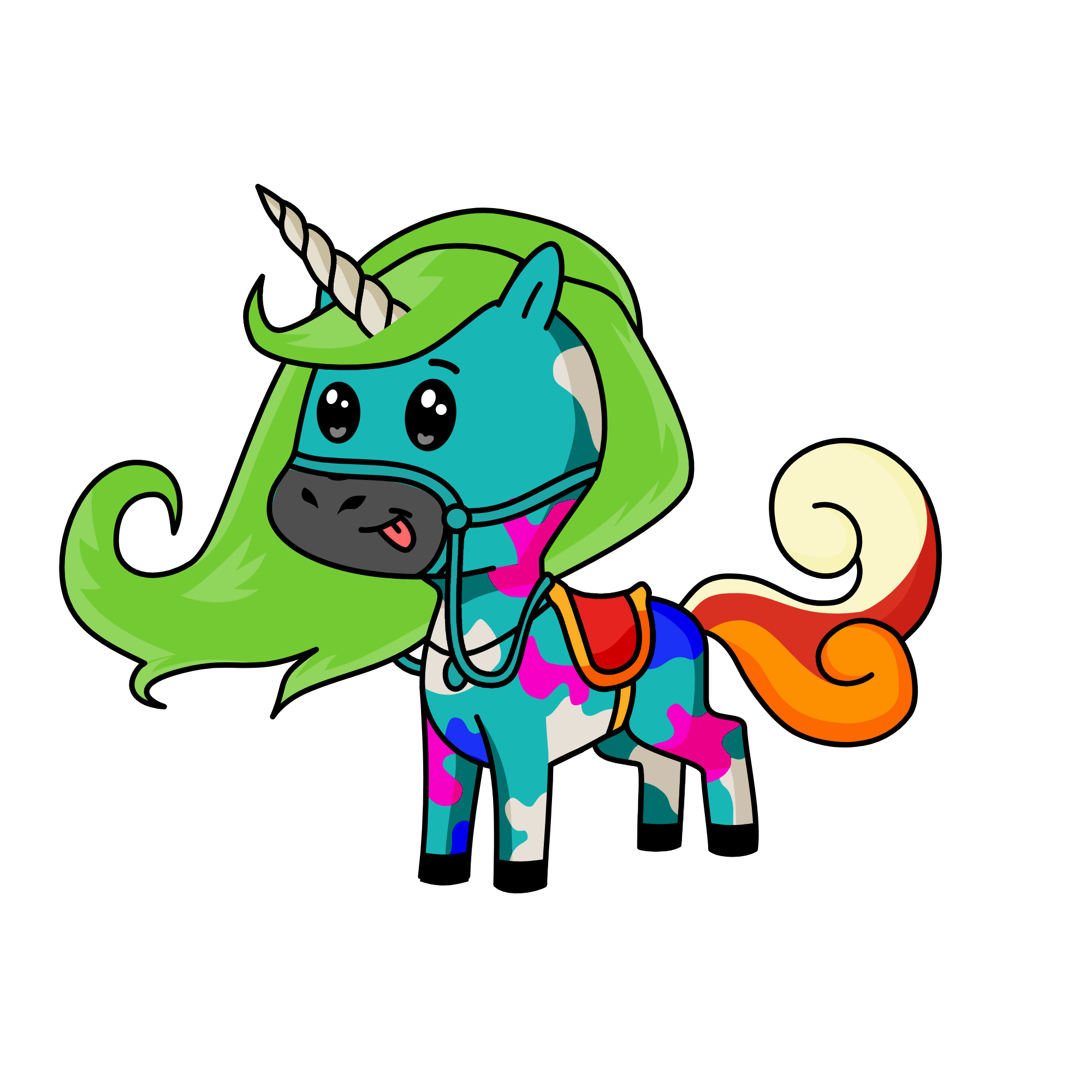 Bluicorn, the unicorn