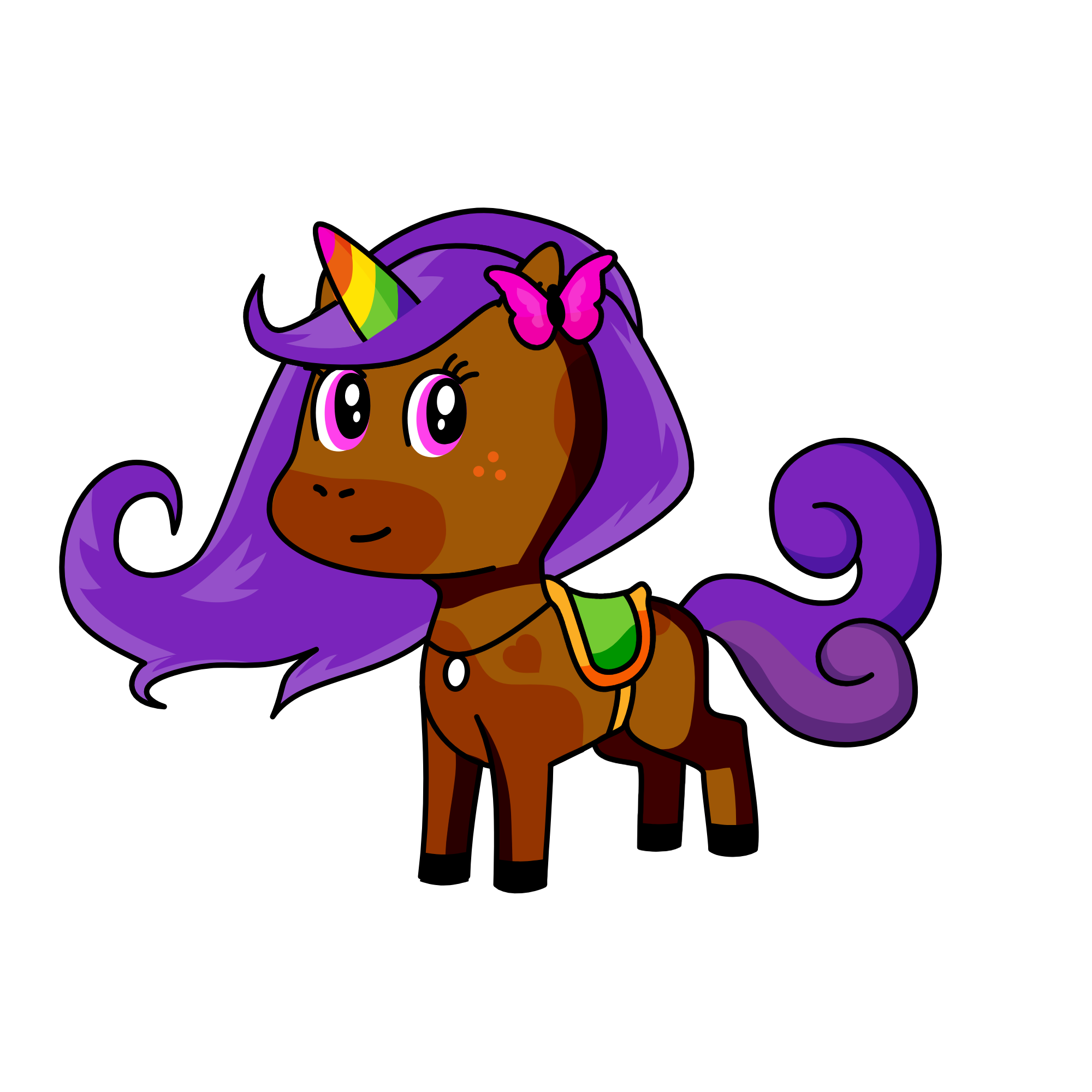 moonlight, the unicorn