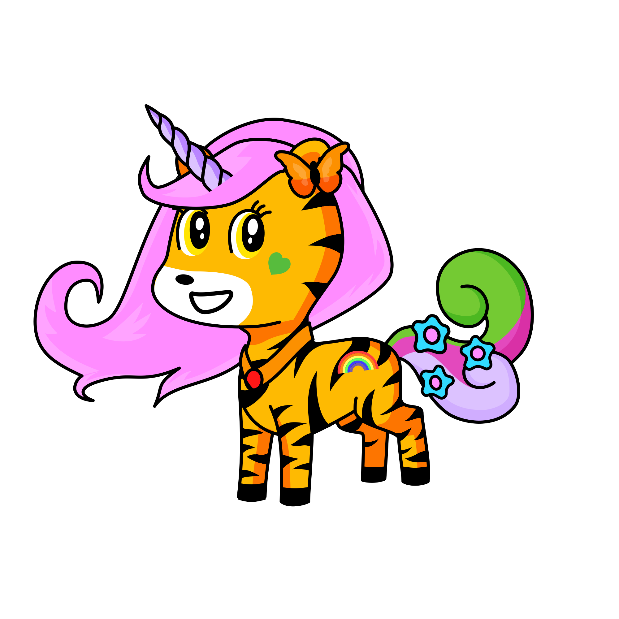 Sparkles, the unicorn