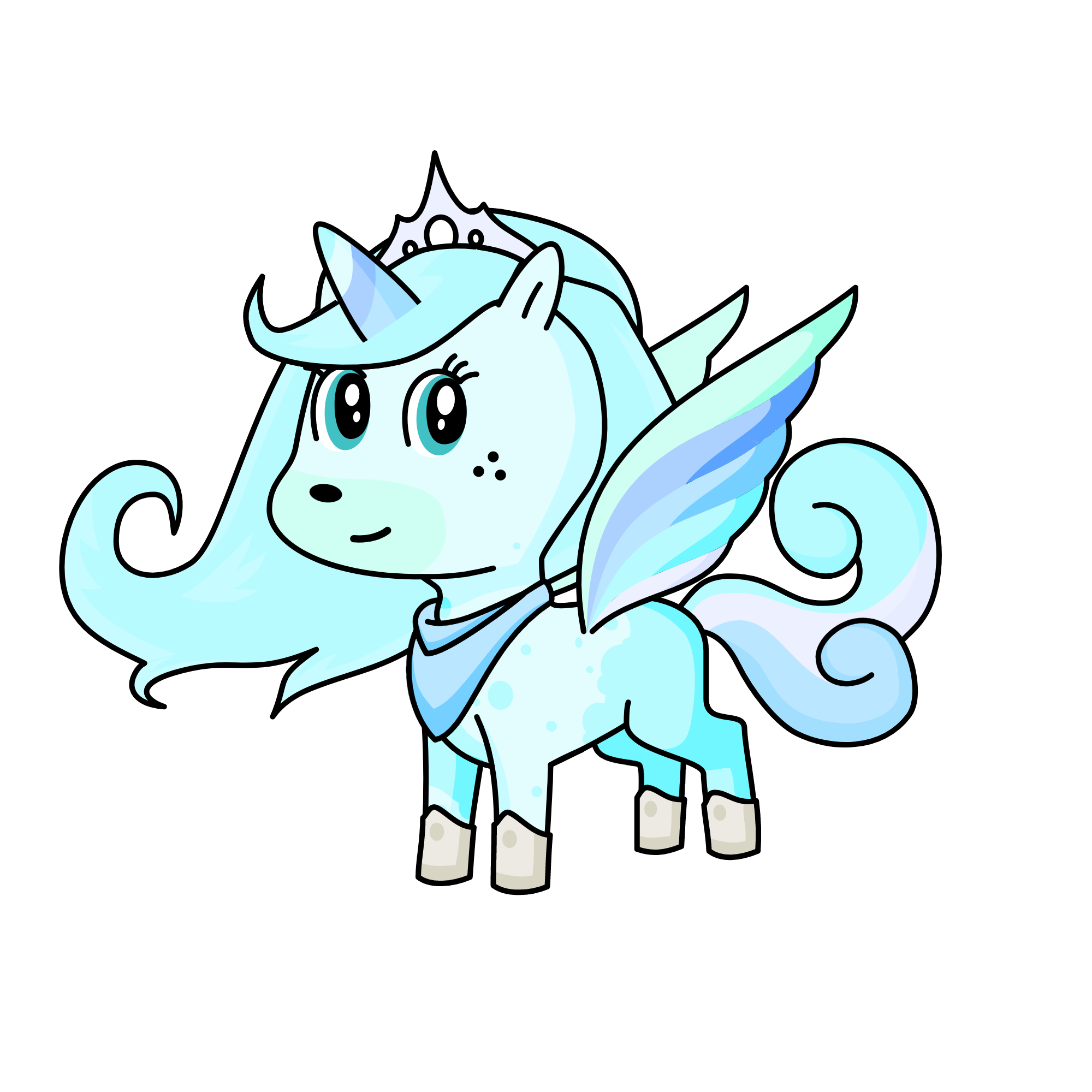scickle ice, the unicorn