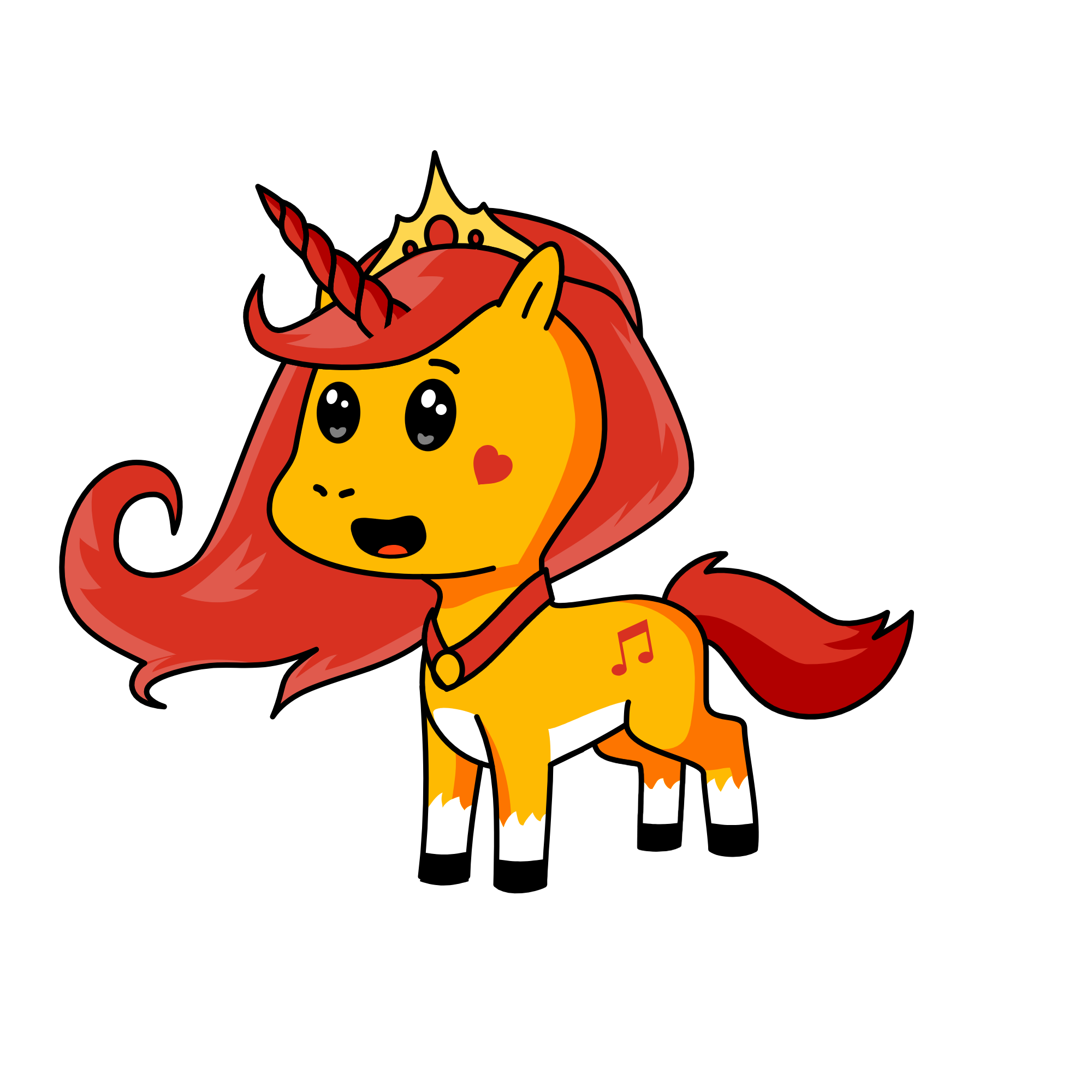 Cloudy, the unicorn