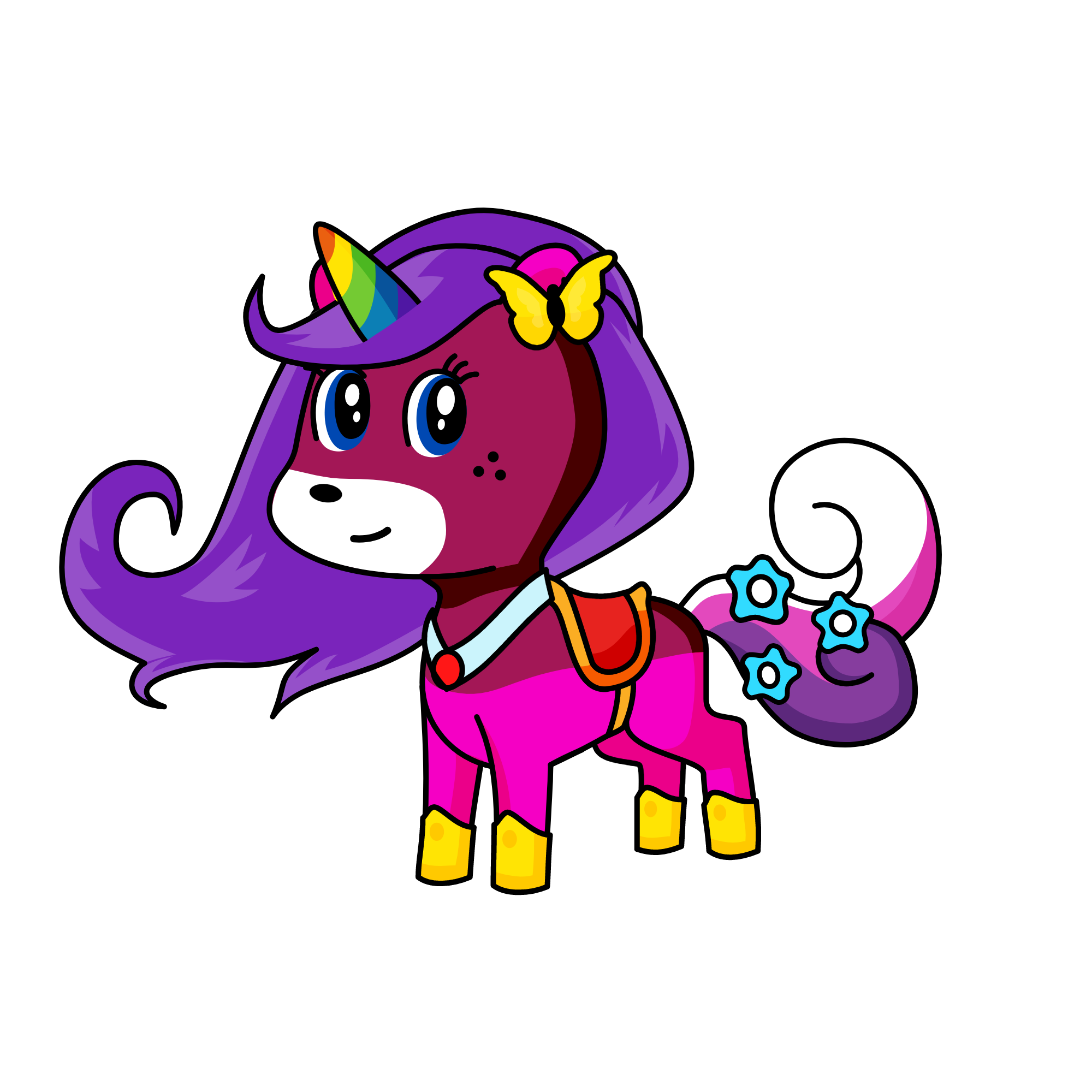 Nighty Biny, the unicorn