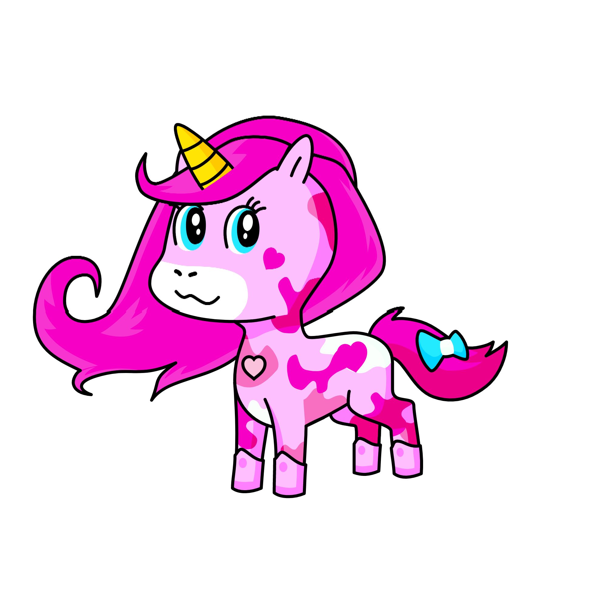 Pinky, the unicorn