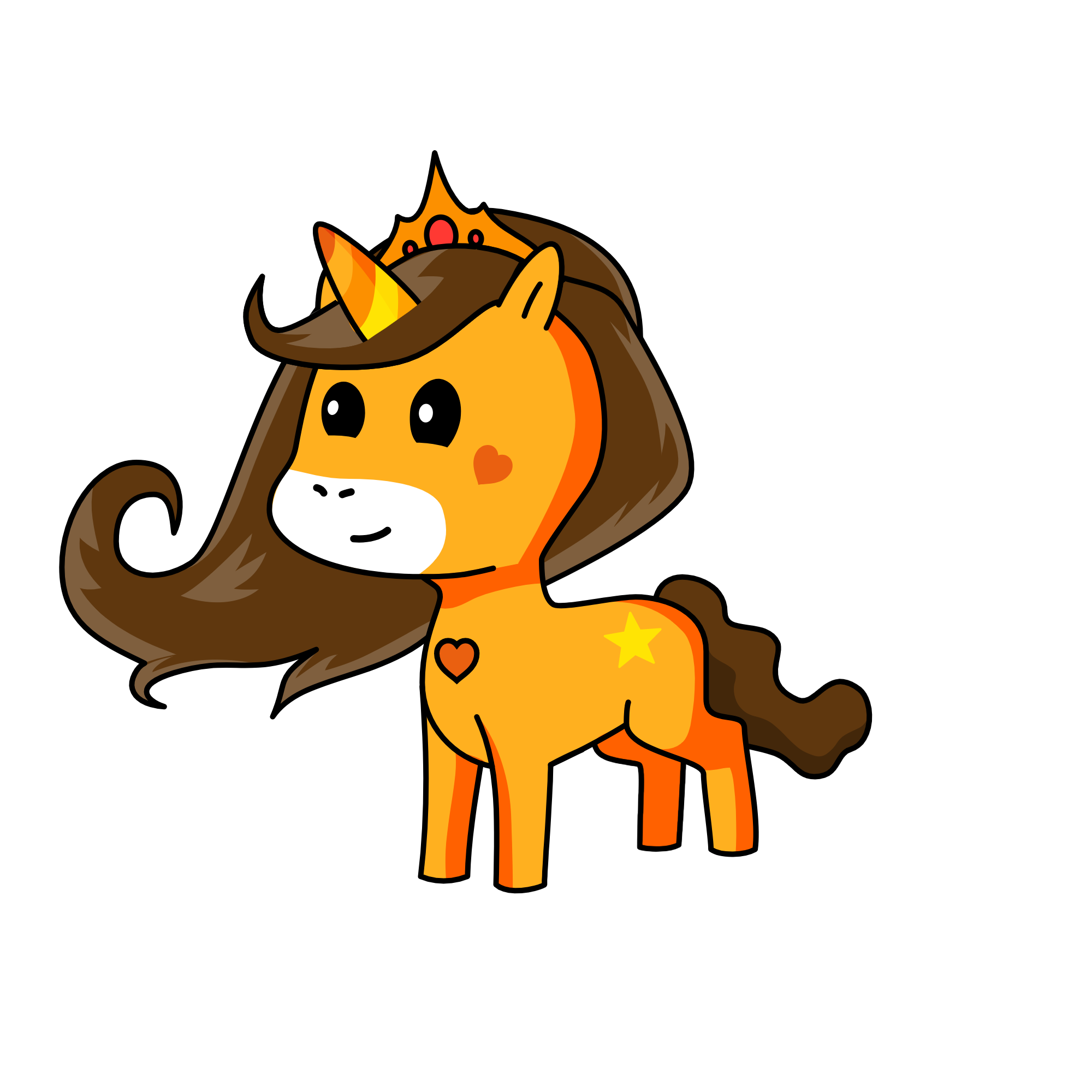Shooting star, the unicorn