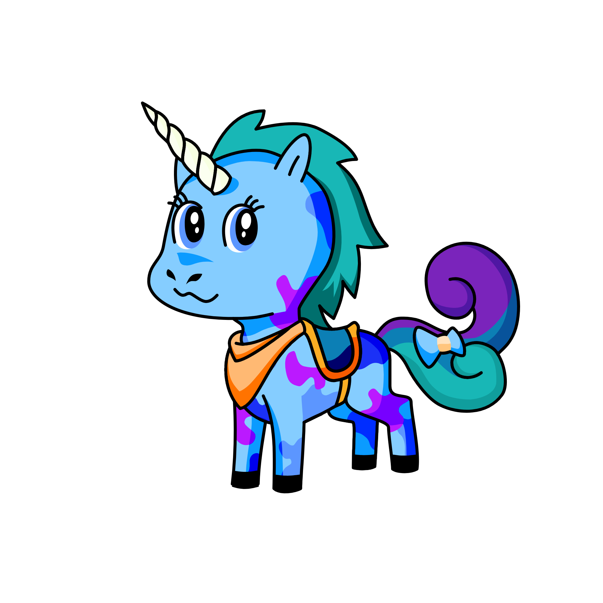 moonlight, the unicorn