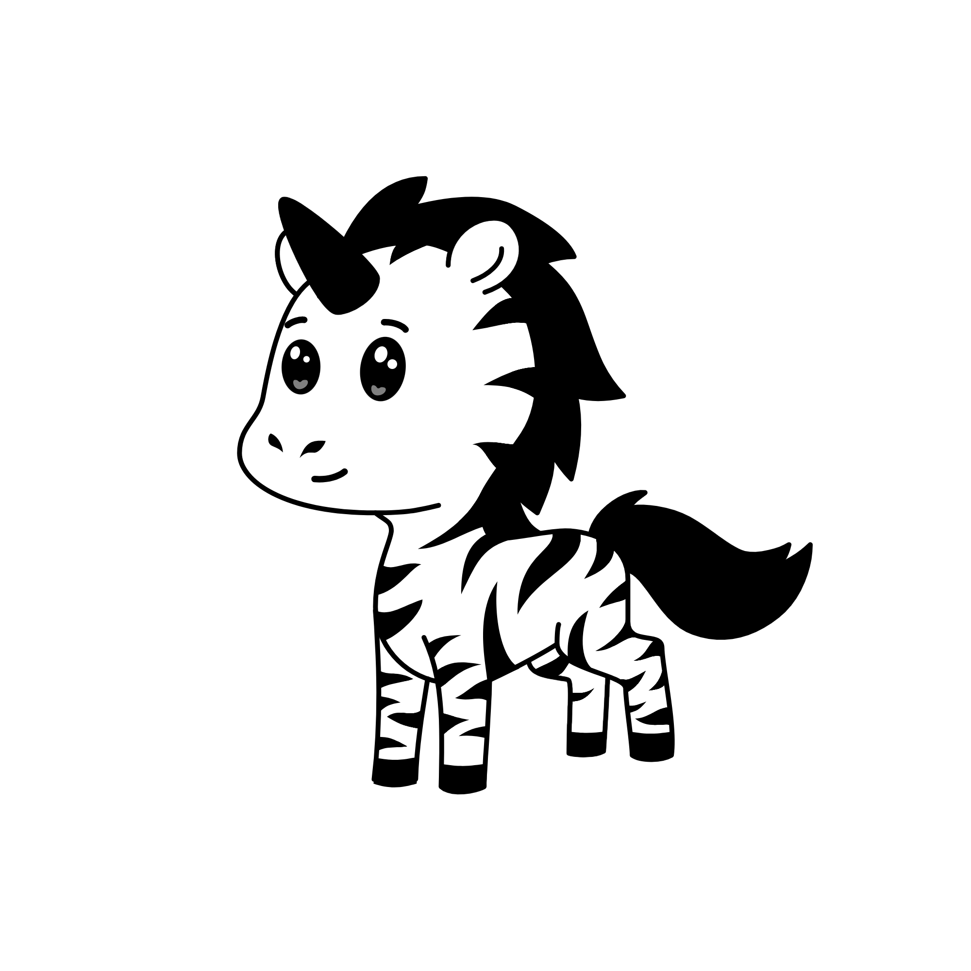 Zebra, the unicorn
