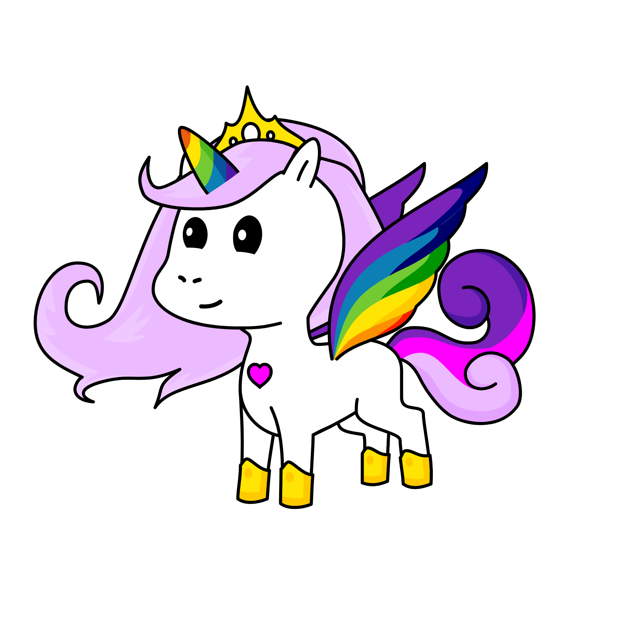 Rainbow Universe, the unicorn