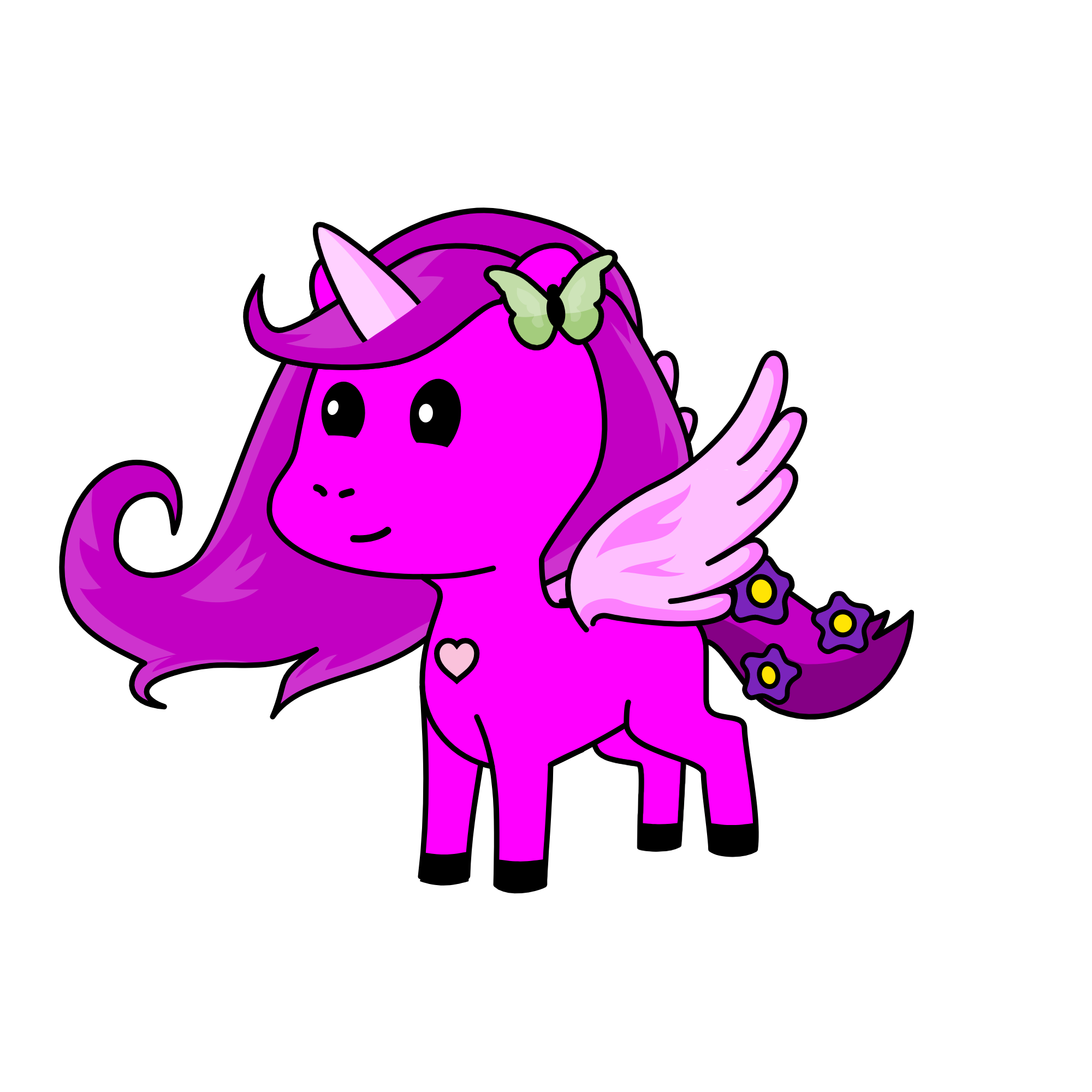 Rose Cupcake , the unicorn