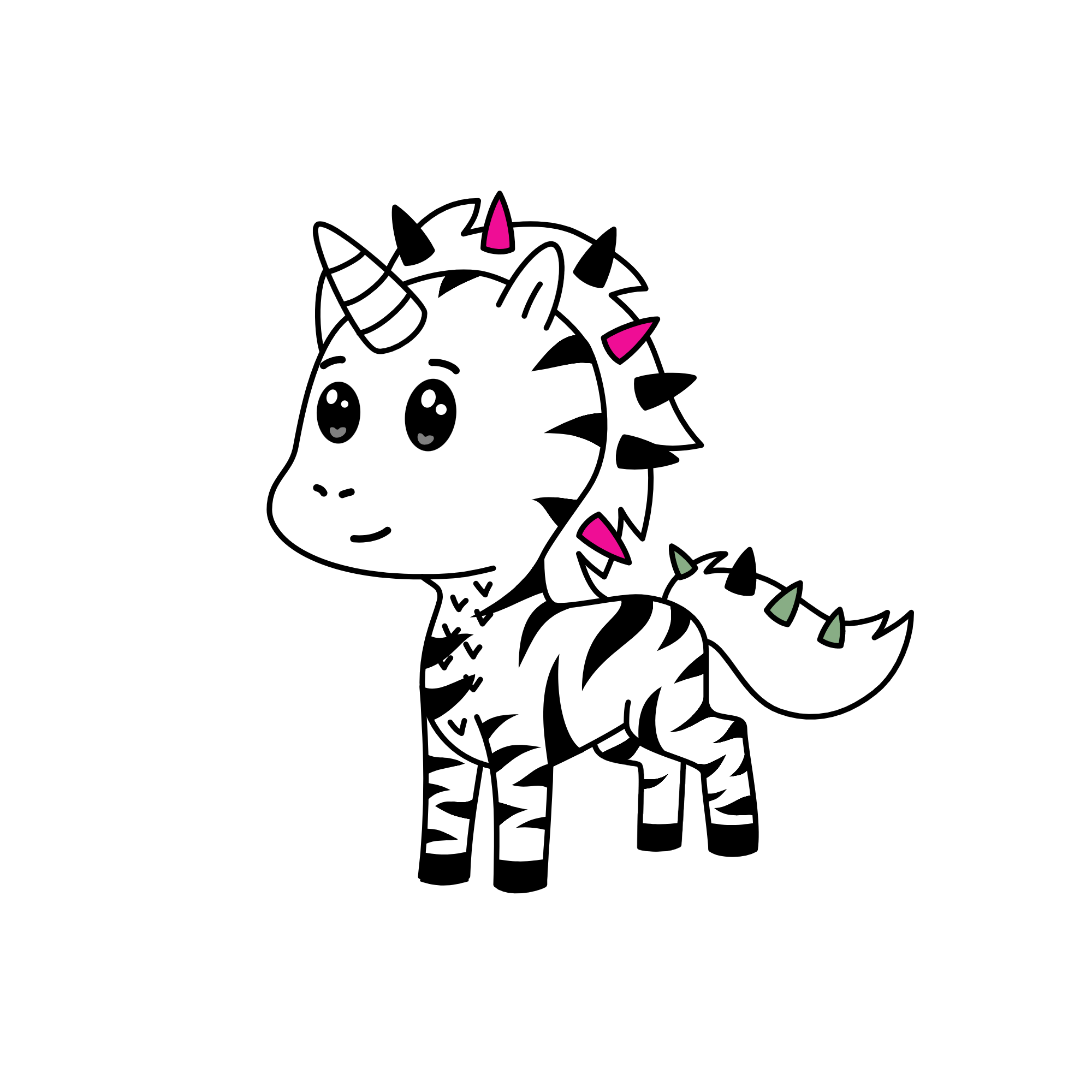 zebra, the unicorn